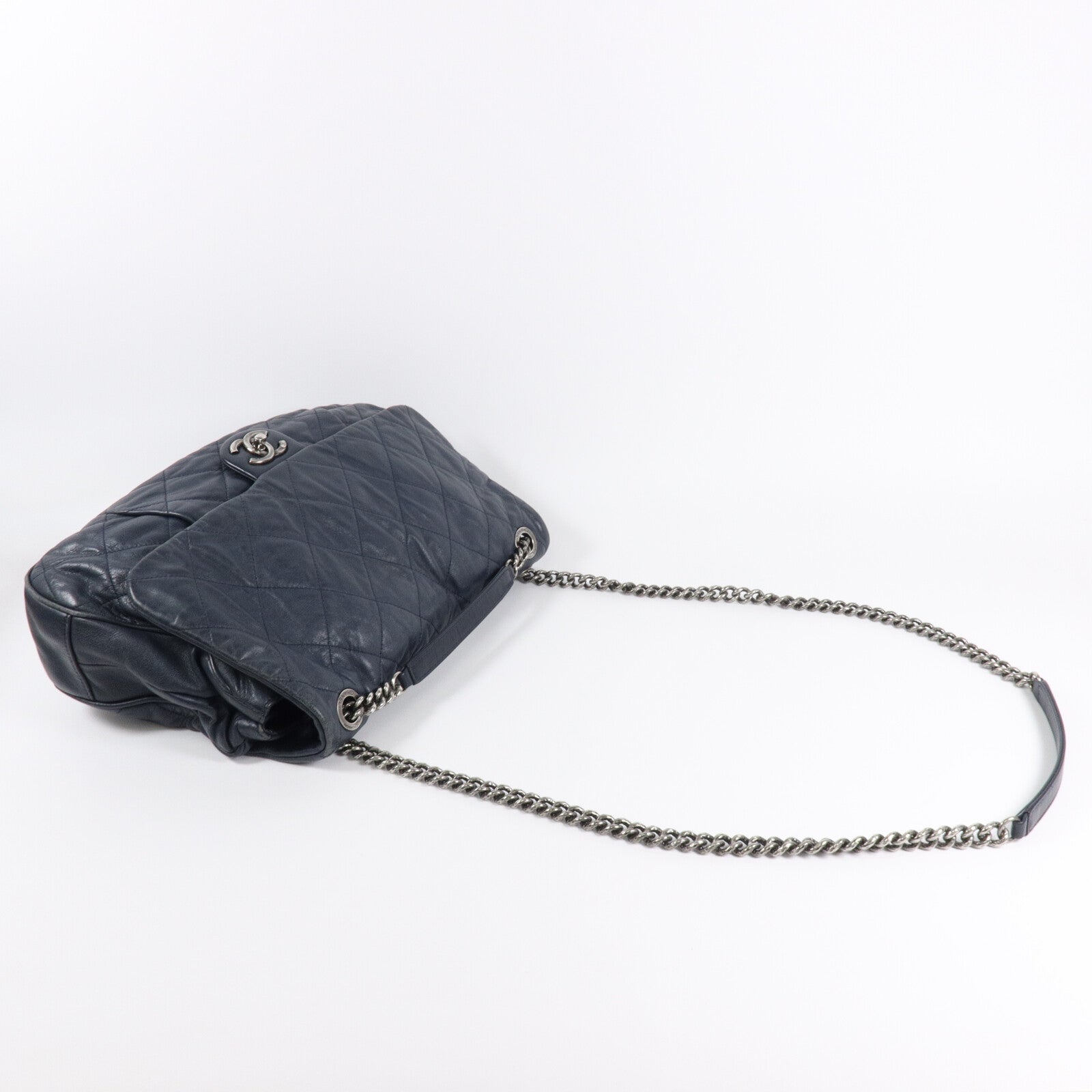 CHANEL 牛皮皮革Chain Shoulder鏈帶肩背袋