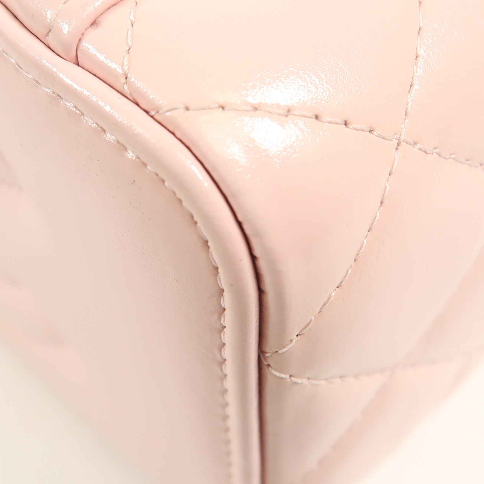 CHANEL CC GHW Vanity Case 2way Shoulder Bag Calfskin Leather Pink
