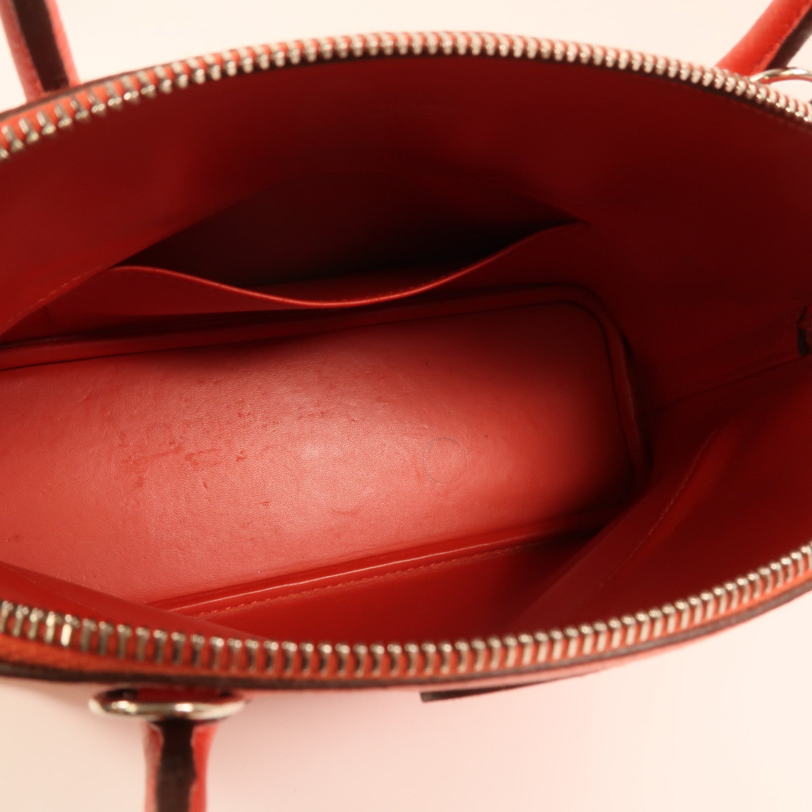 HERMES Epsom皮革Bolide 27銀扣手挽肩背兩用袋Rouge Tomate
