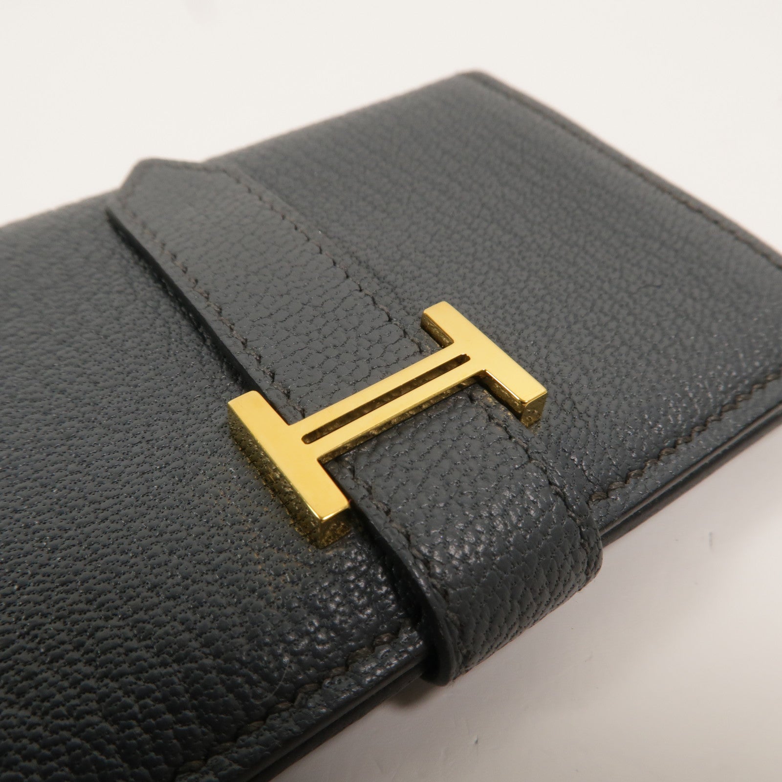 HERMES Chevre皮革Bearn Mini Wallet卡片套