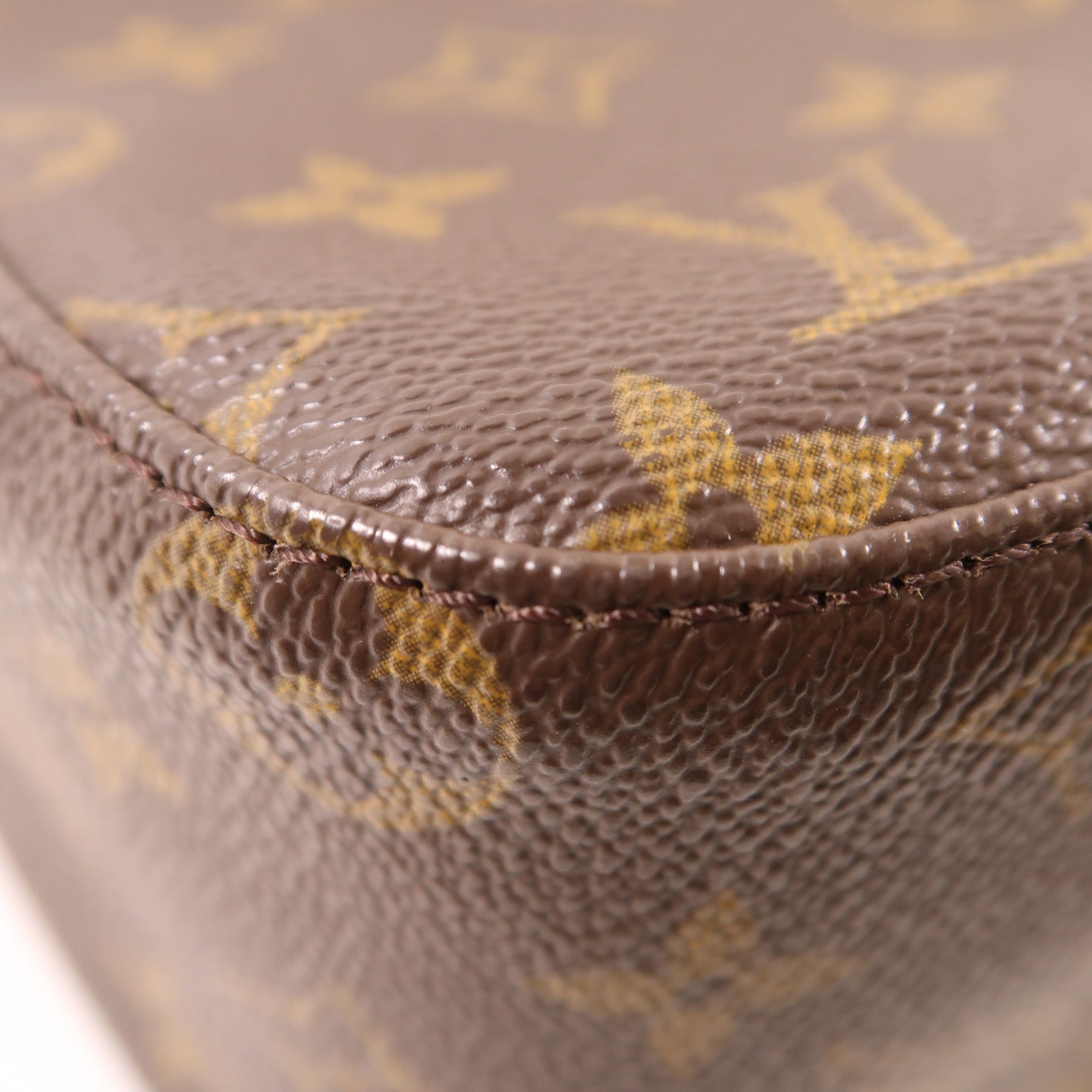 LOUIS VUITTON Monogram Looping MM金扣肩背袋棕色
