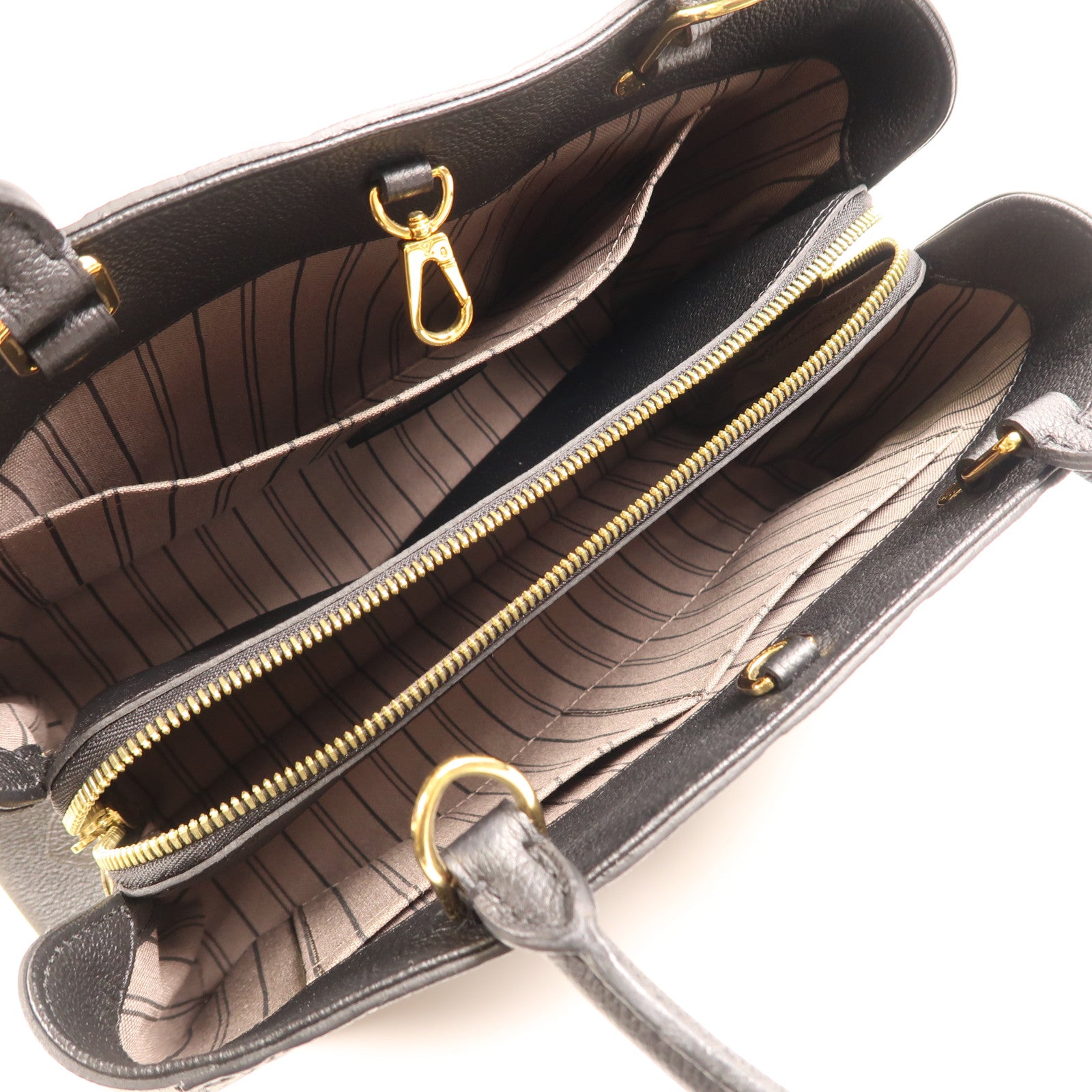 LOUIS VUITTON Monogram Empreinte Montaigne MM手挽肩背兩用袋