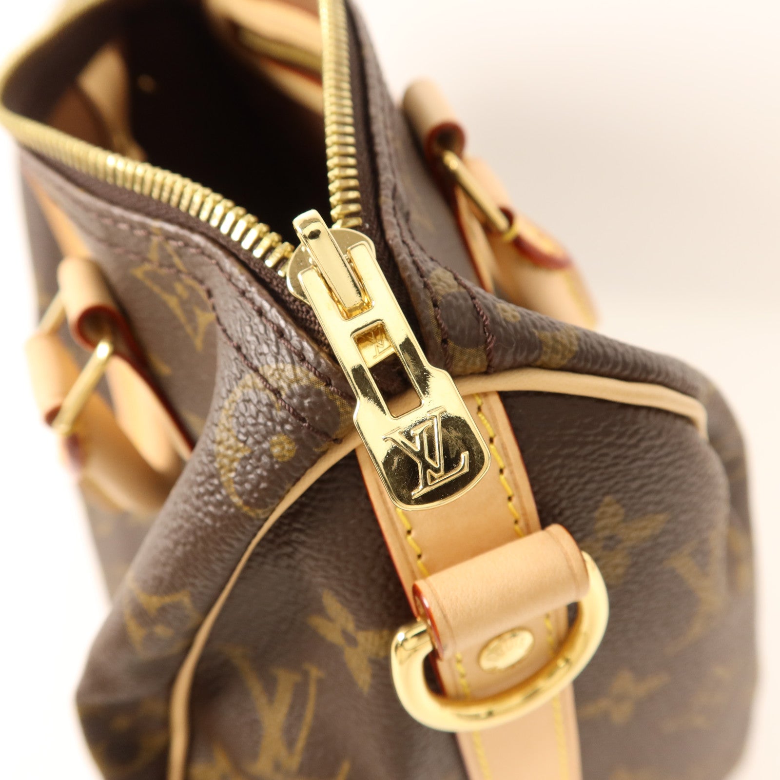 LOUIS VUITTON Monogram Speedy 25 Bandouliere金扣手挽肩背兩用袋