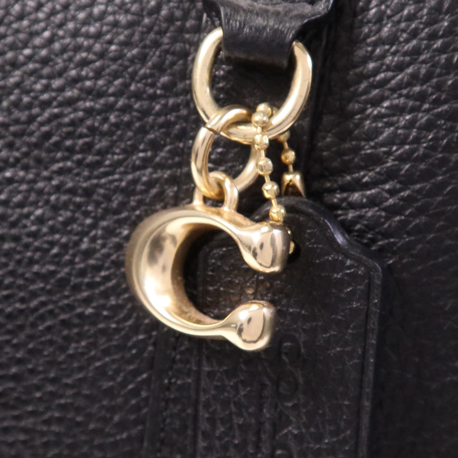 COACH 帆布/皮革Tote Bag金扣手挽袋