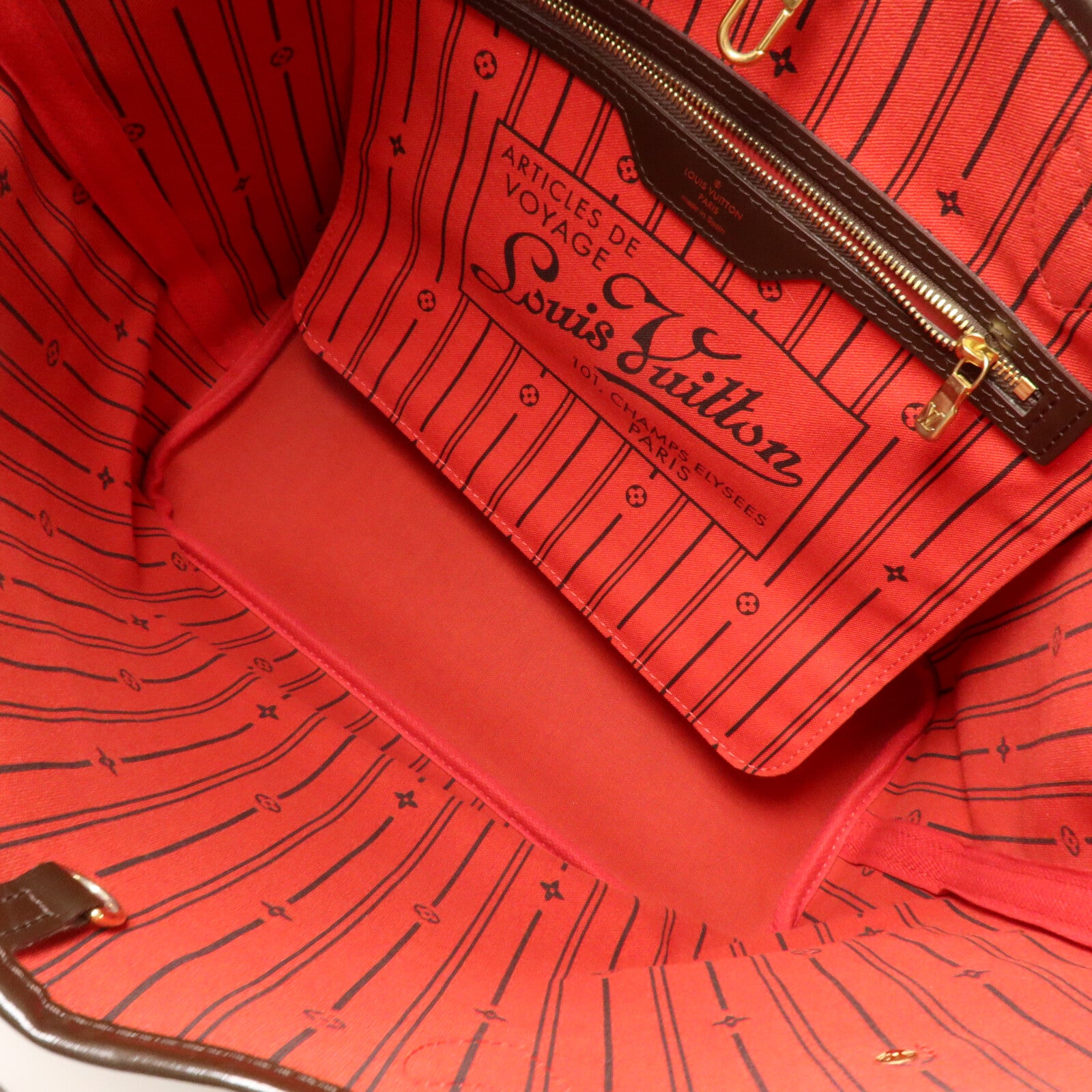 LOUIS VUITTON Damier Neverfull MM手挽袋