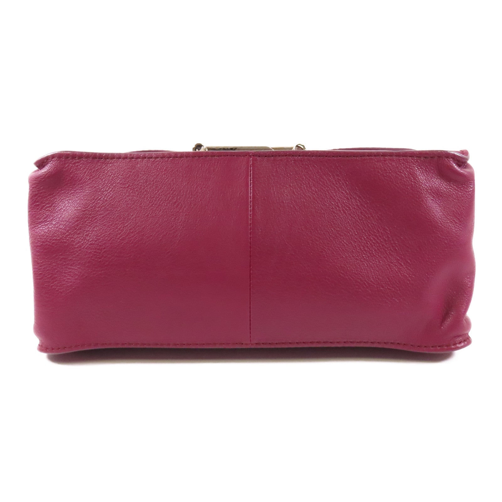 TOD'S 牛皮皮革Handbag銀扣手挽袋