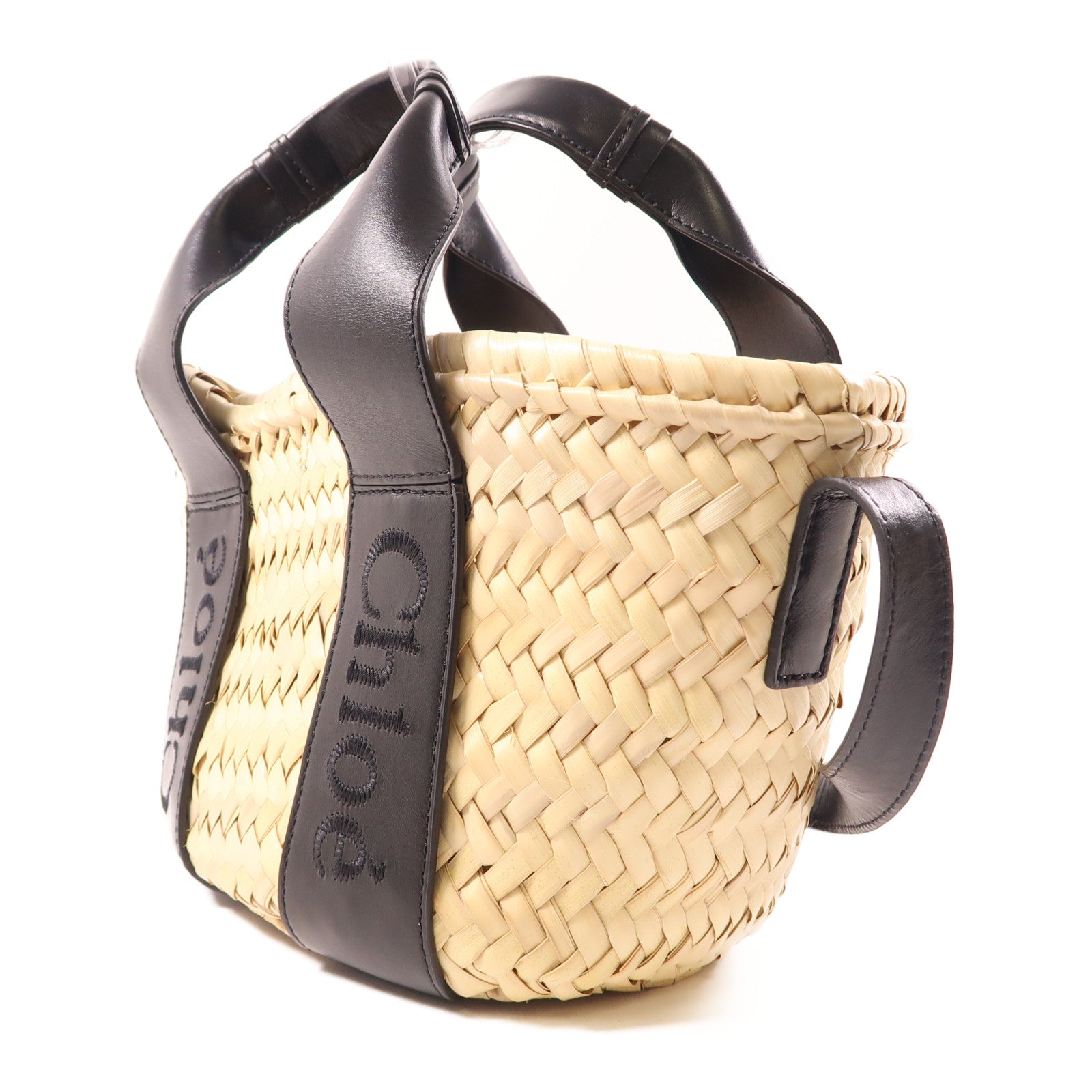 Chloe 酒椰/皮革Sense Small Basket金扣手挽肩背兩用袋