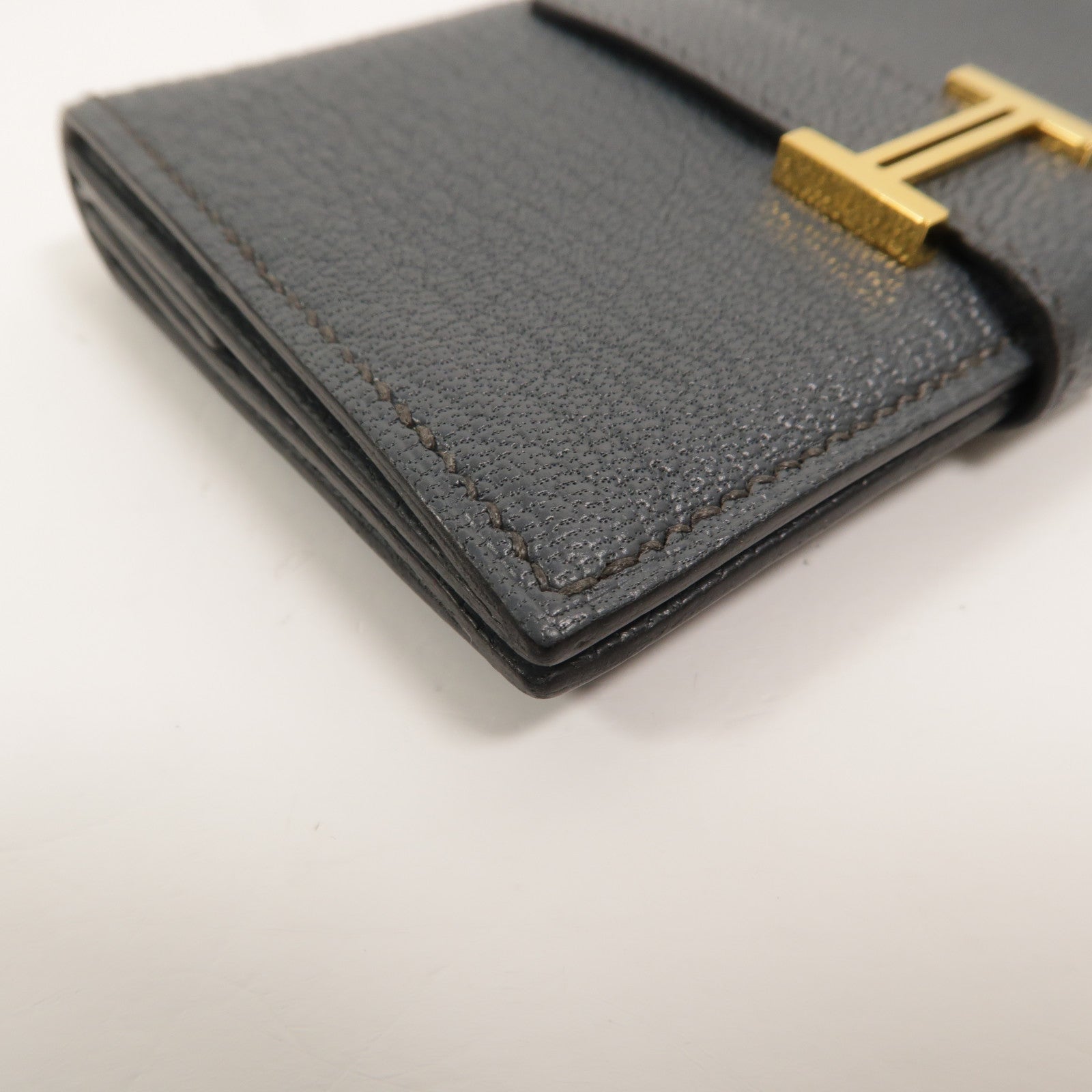 HERMES Chevre皮革Bearn Mini Wallet卡片套