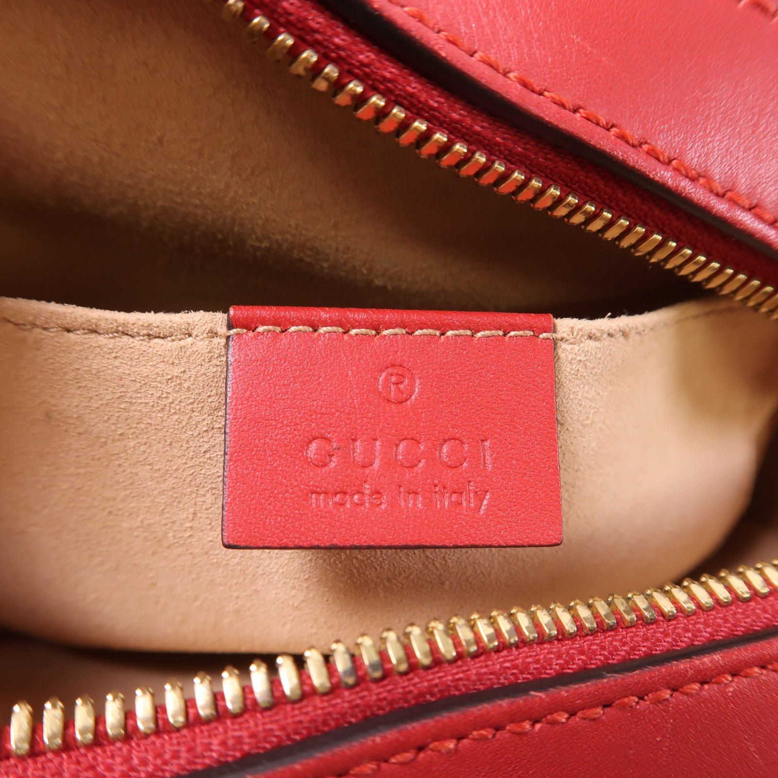 GUCCI 塗層帆布Shoulder Bag金扣肩背袋