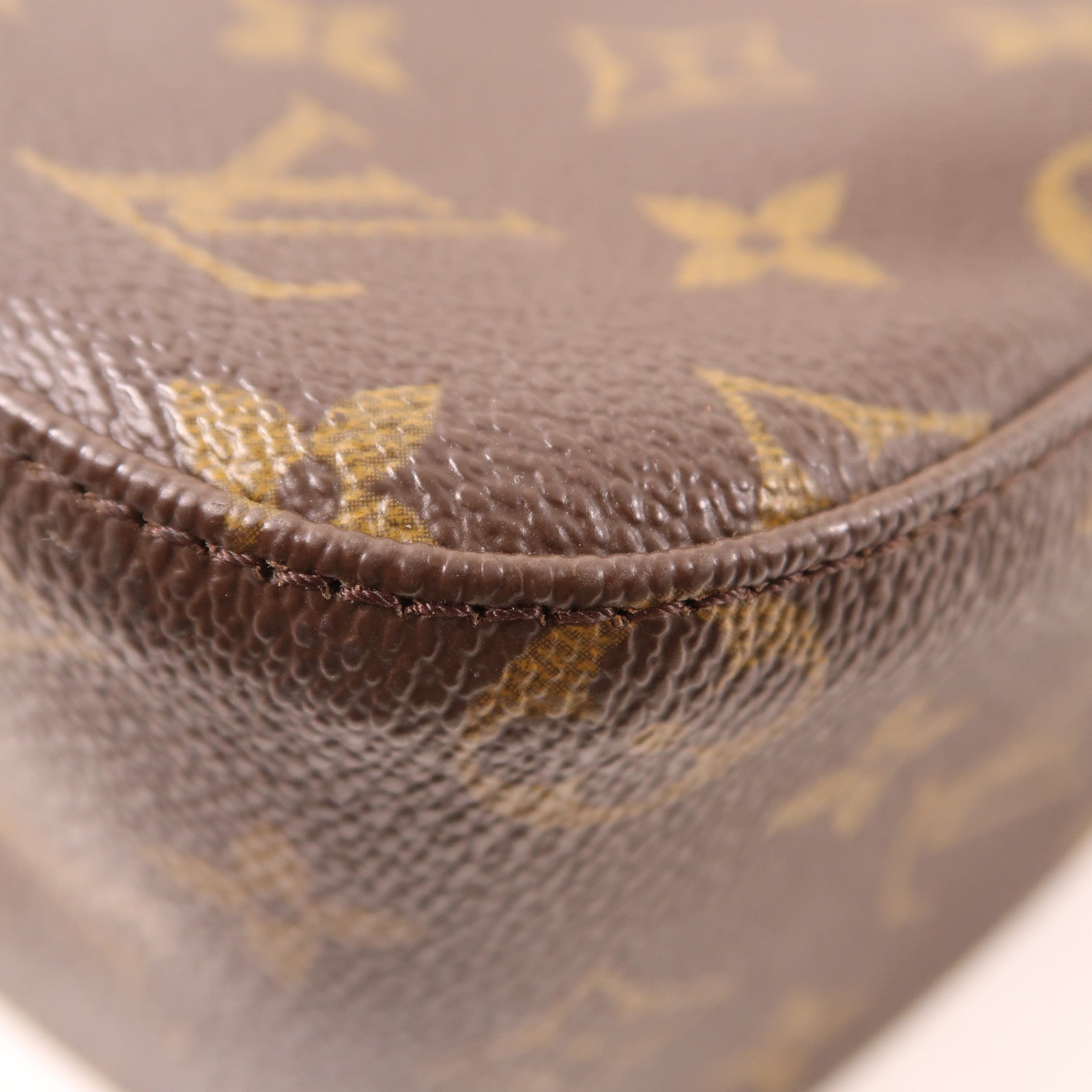 LOUIS VUITTON Monogram Looping MM金扣肩背袋棕色