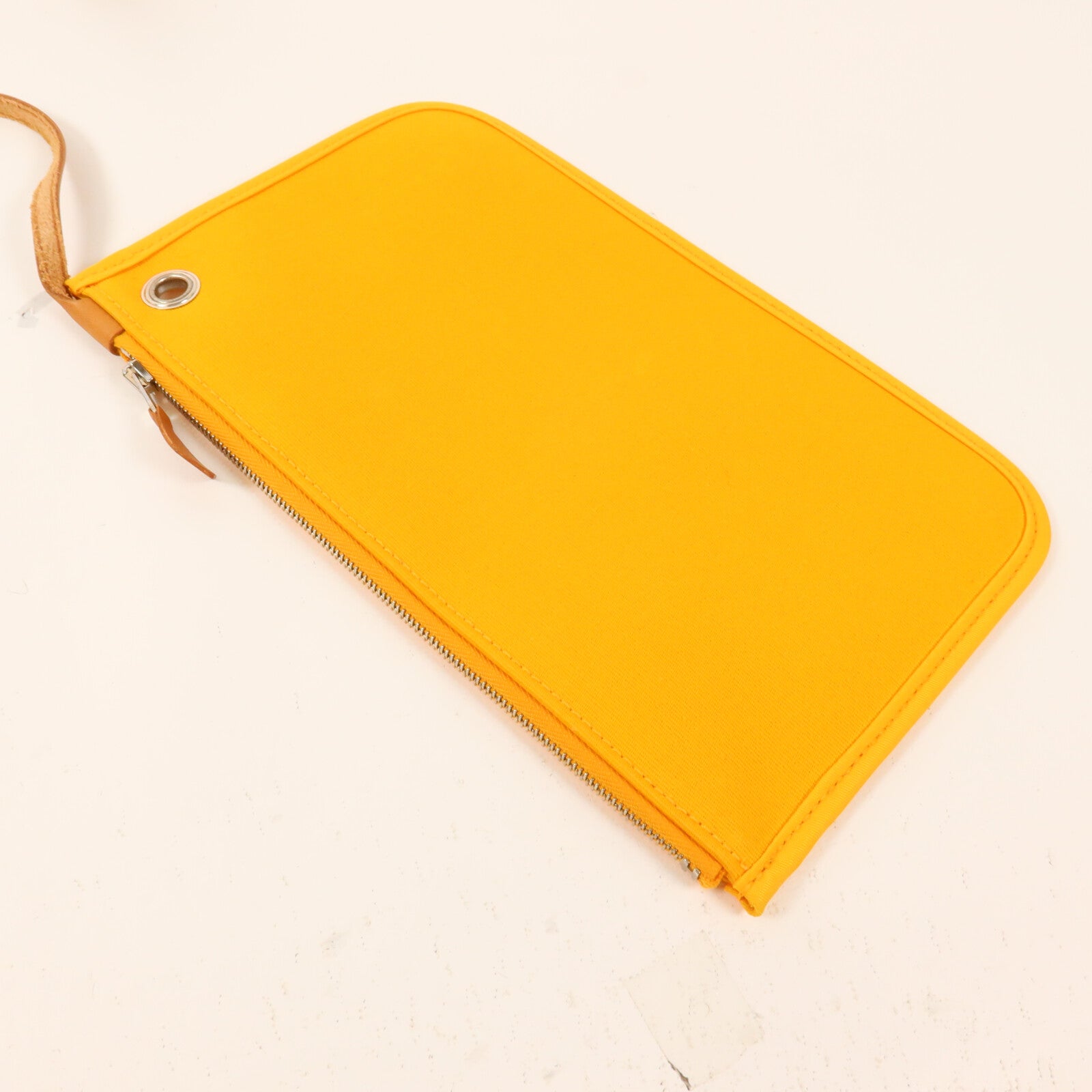 HERMES 帆布Herbag MM手挽肩背兩用袋Orange