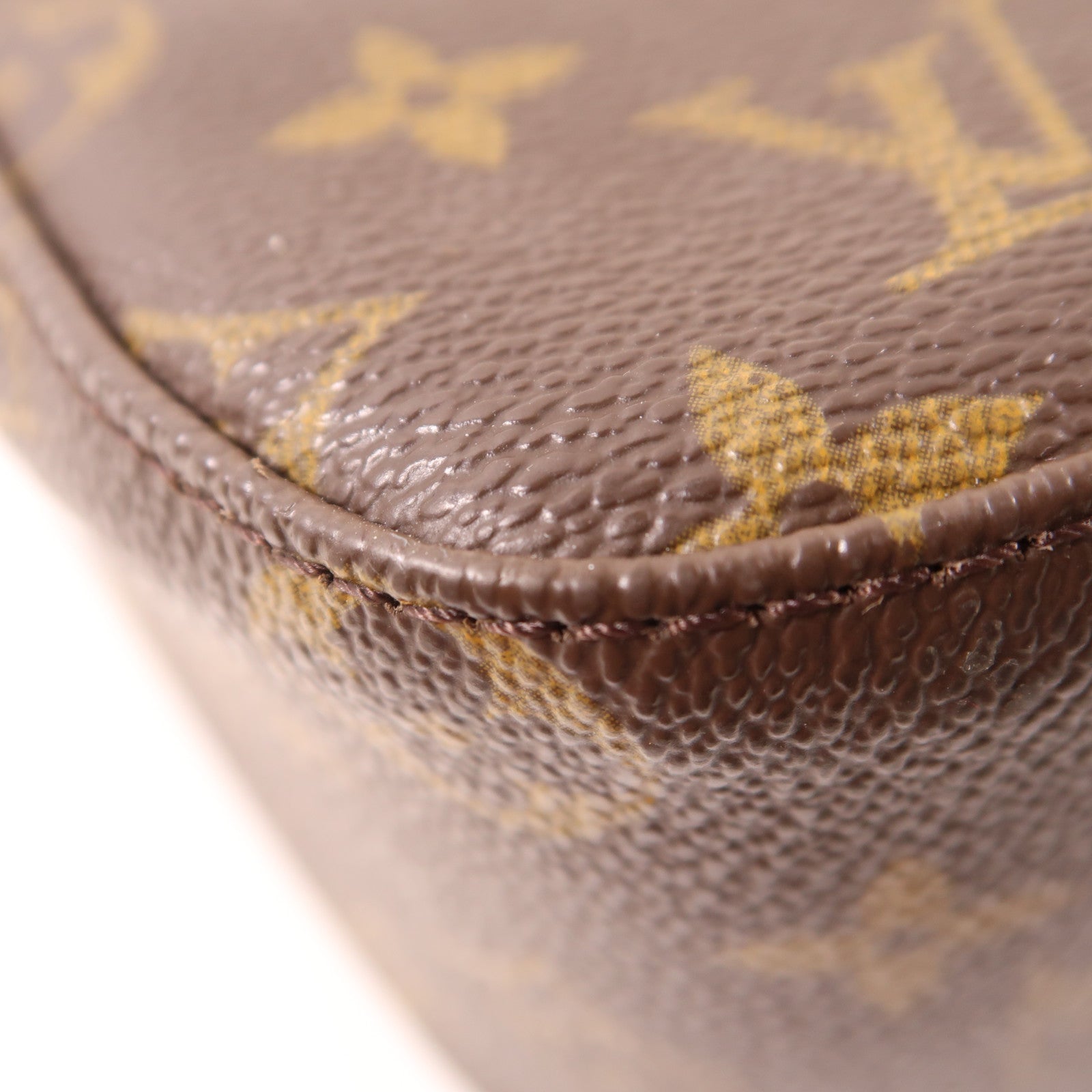 LOUIS VUITTON Monogram Looping MM金扣肩背袋棕色