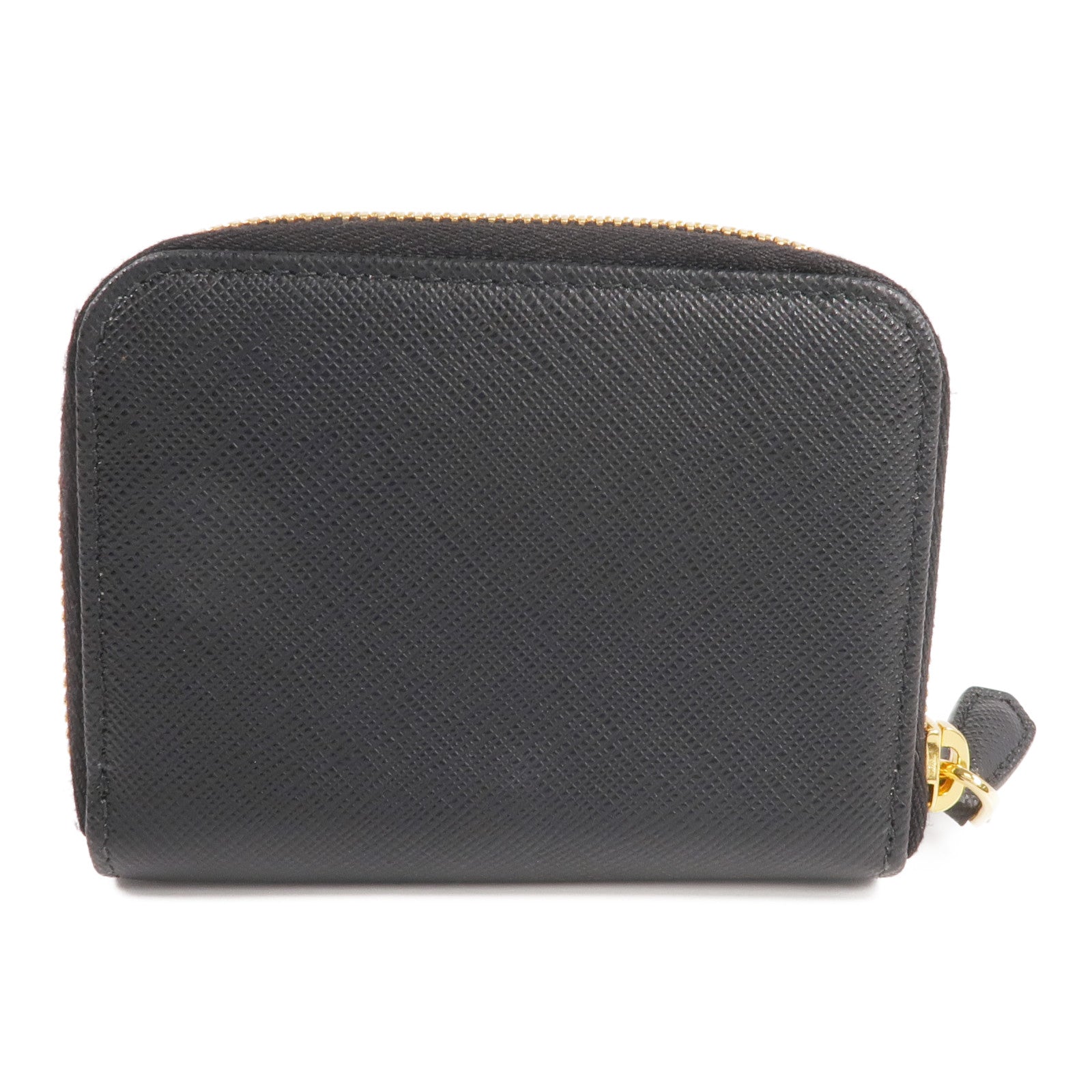 PRADA Saffiano皮革Coin Case金扣零錢包