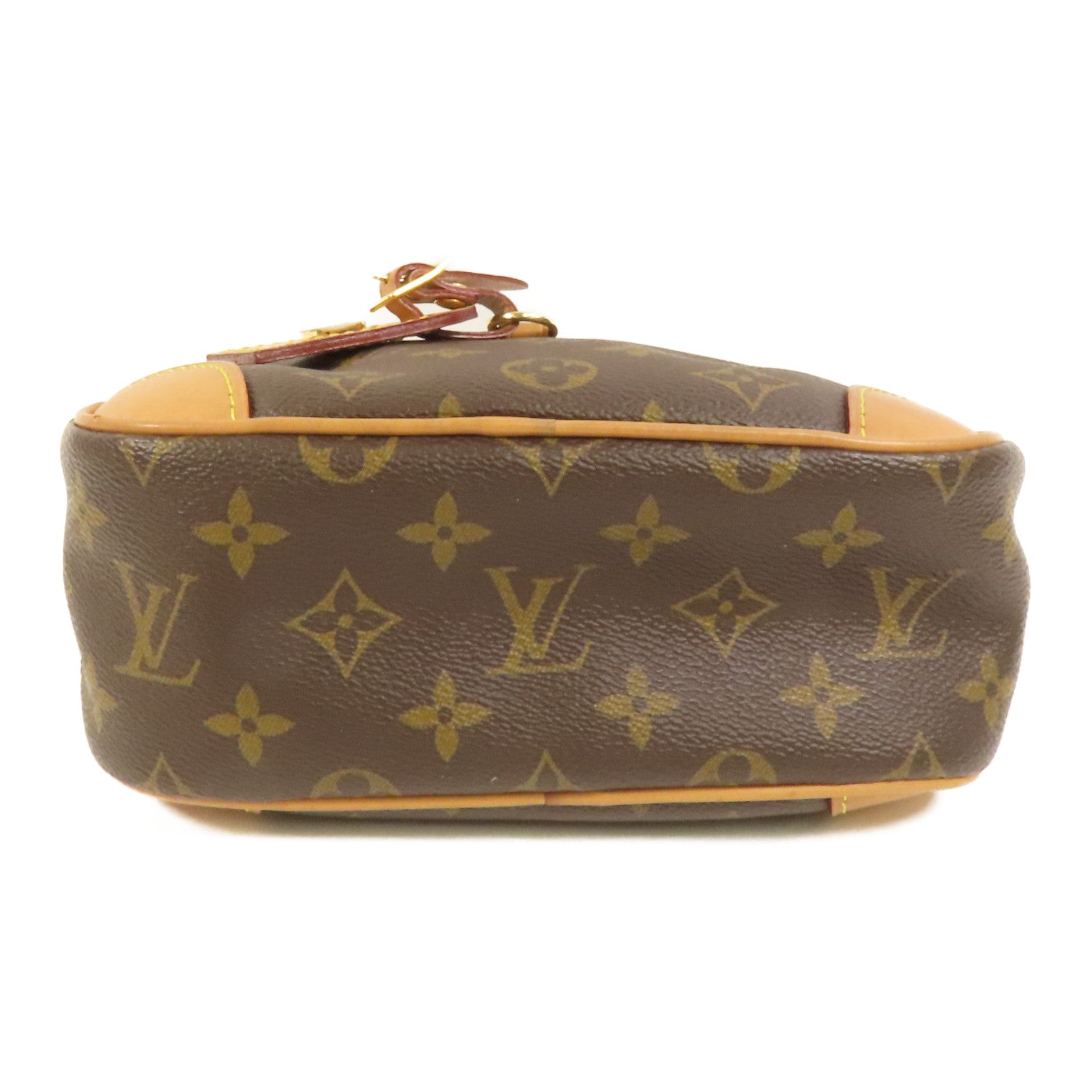 LOUIS VUITTON Monogram Deauville Mini金扣肩背袋棕色