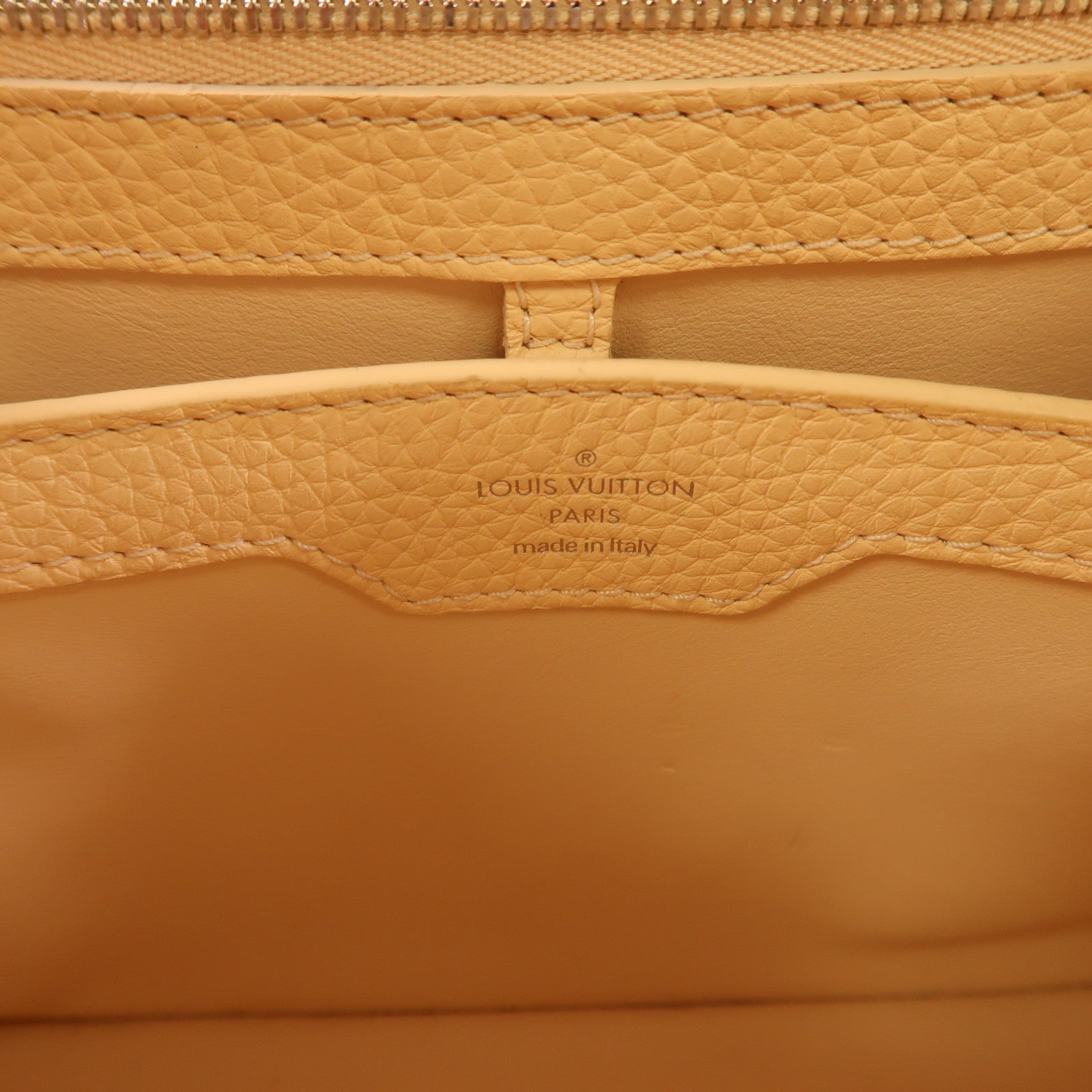 LOUIS VUITTON LV SHW Capucines BB 2 Way Bag M53661 Leather Light Beige