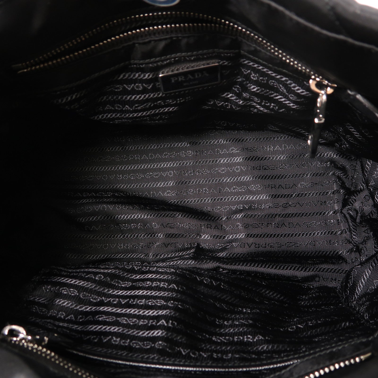PRADA 尼龍2 Way Shoulder銀扣手挽肩背兩用袋