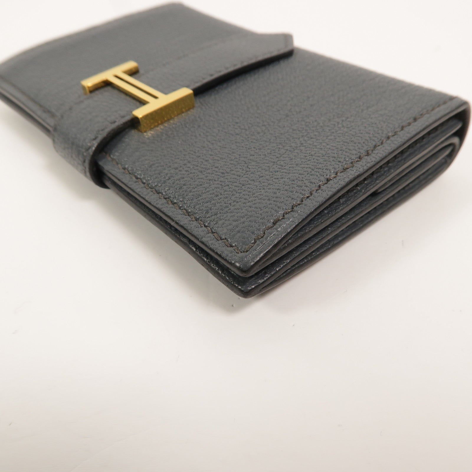 HERMES Chevre皮革Bearn Mini Wallet卡片套