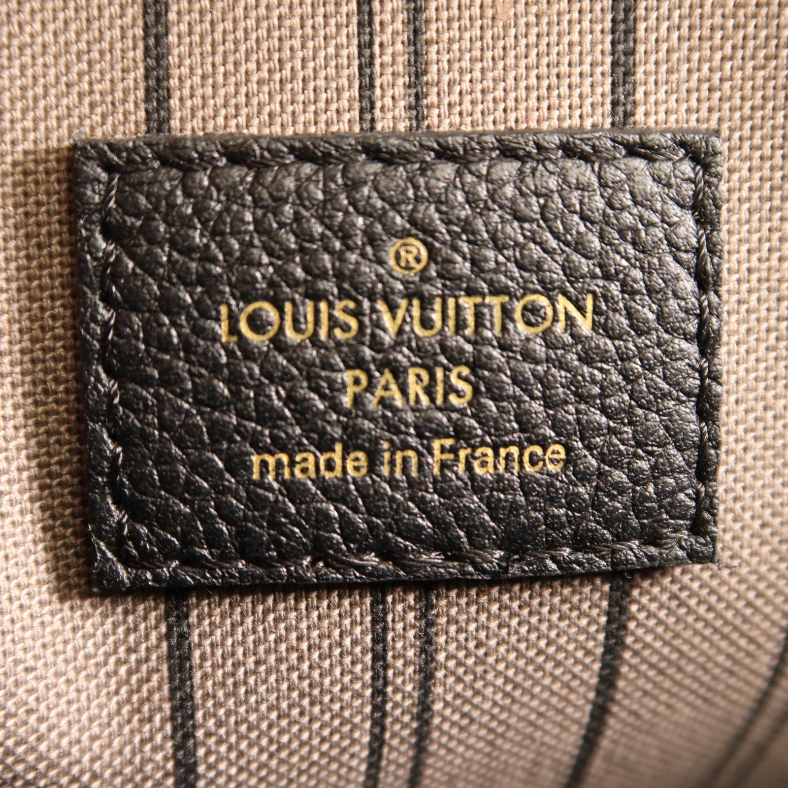 LOUIS VUITTON Monogram Empreinte Montaigne MM手挽肩背兩用袋