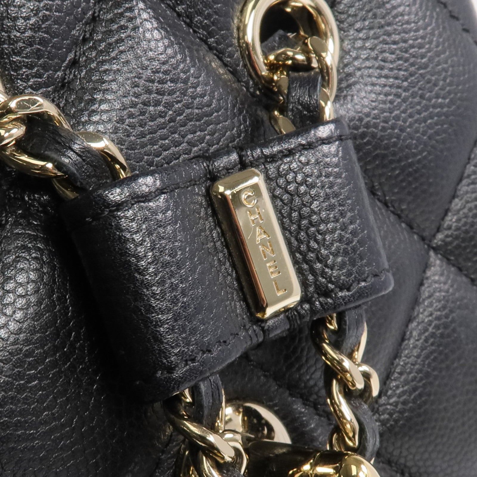 CHANEL 牛皮皮革Backpack金扣背包