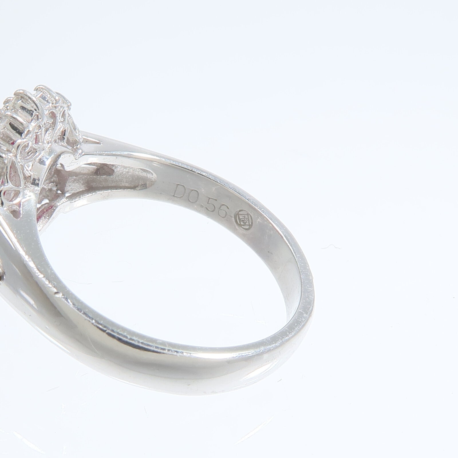JEWELRY PT900鉑金Ruby Diamond Ring紅寶石/鑽石戒指