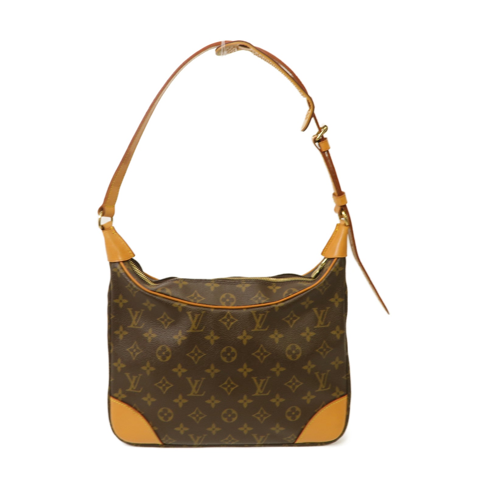 LOUIS VUITTON Monogram Boulogne Gold Buckle Shoulder Bag金扣肩背袋啡色