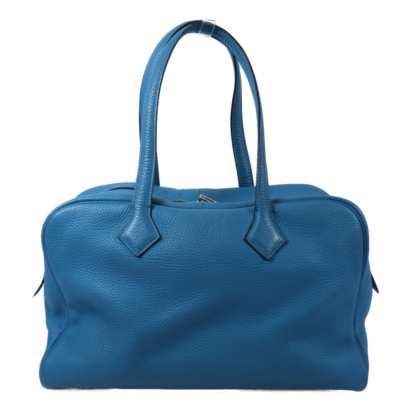 HERMES Clemence皮革Victoria 35銀扣肩背袋