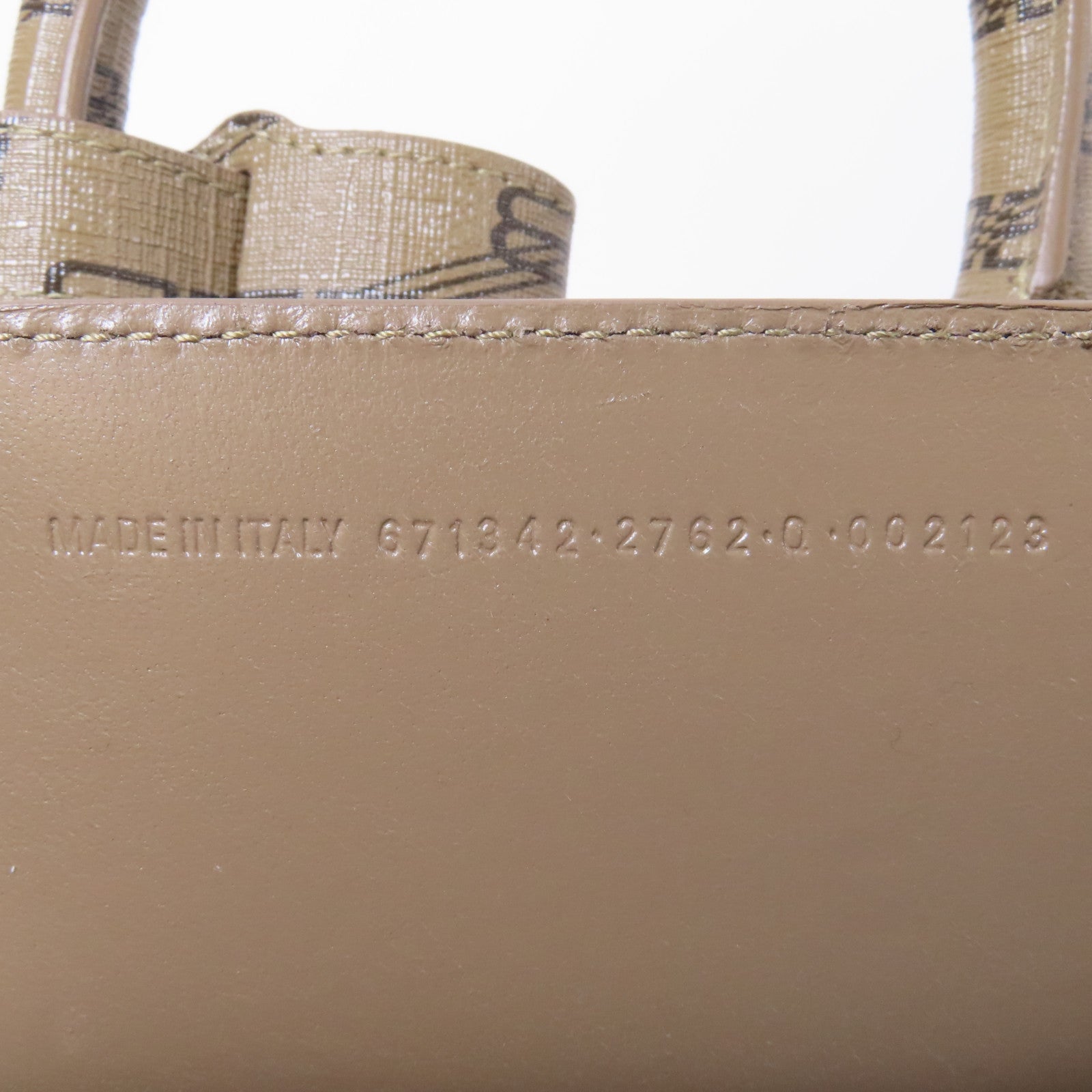 BALENCIAGA 塗層帆布Bale Bistro金扣手挽肩背兩用袋啡色
