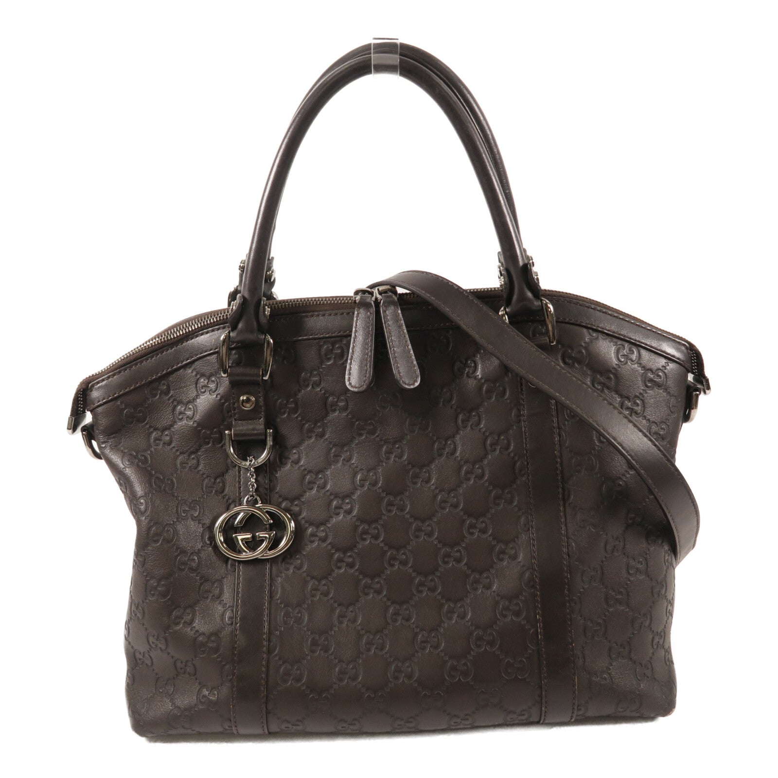 GUCCI 牛皮皮革2 Way Shoulder Bag手挽肩背兩用袋