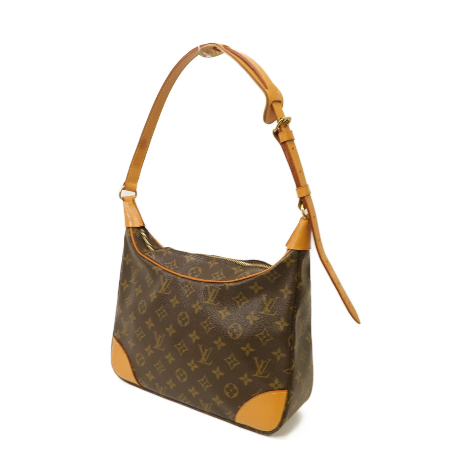 LOUIS VUITTON Monogram Boulogne Gold Buckle Shoulder Bag金扣肩背袋啡色