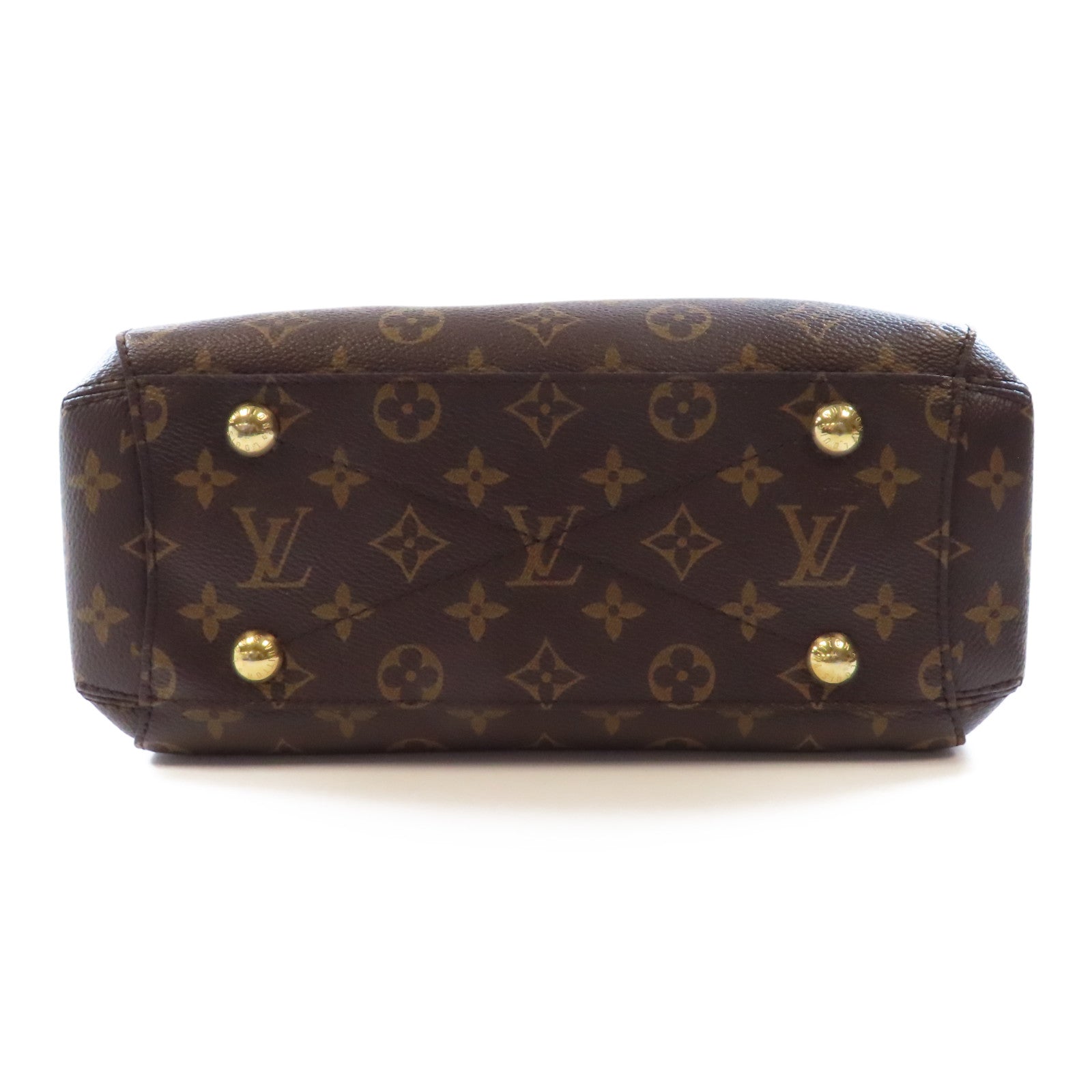 LOUIS VUITTON Monogram Montaigne BB金扣手挽肩背兩用袋啡色