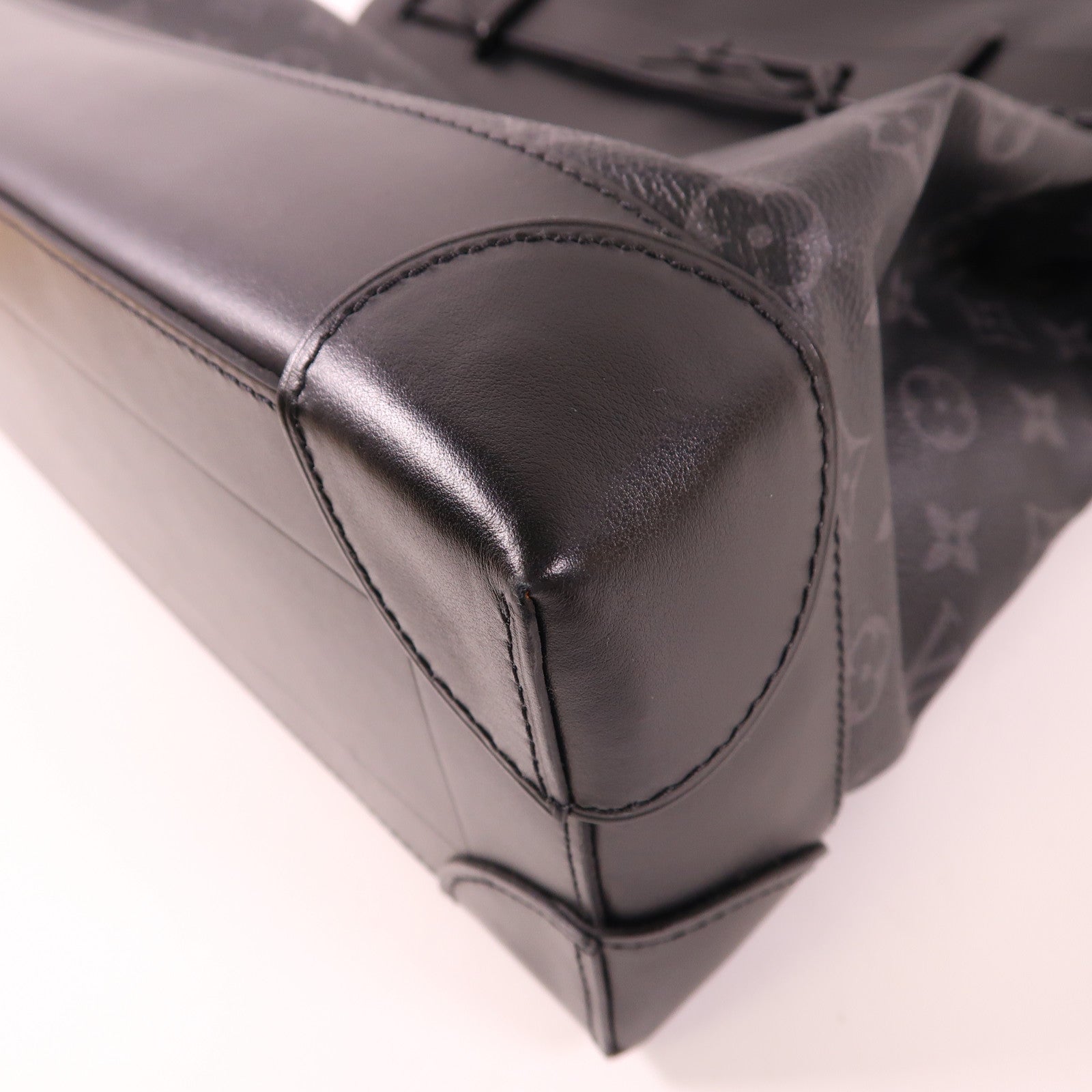 LOUIS VUITTON Monogram Eclipse Steamer PM手挽肩背兩用袋