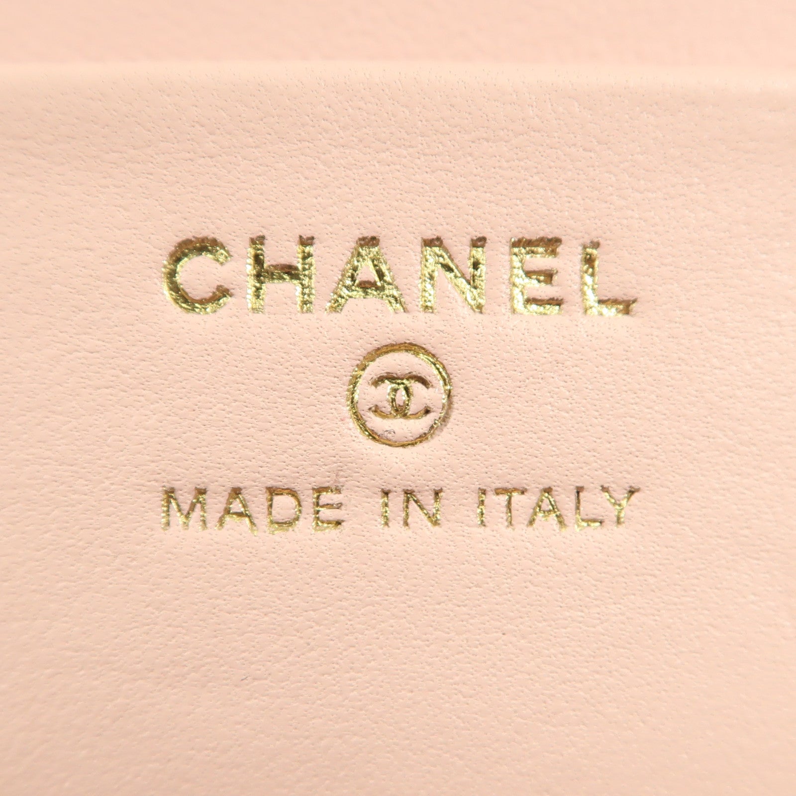 CHANEL CC GHW Vanity Case 2way Shoulder Bag Calfskin Leather Pink