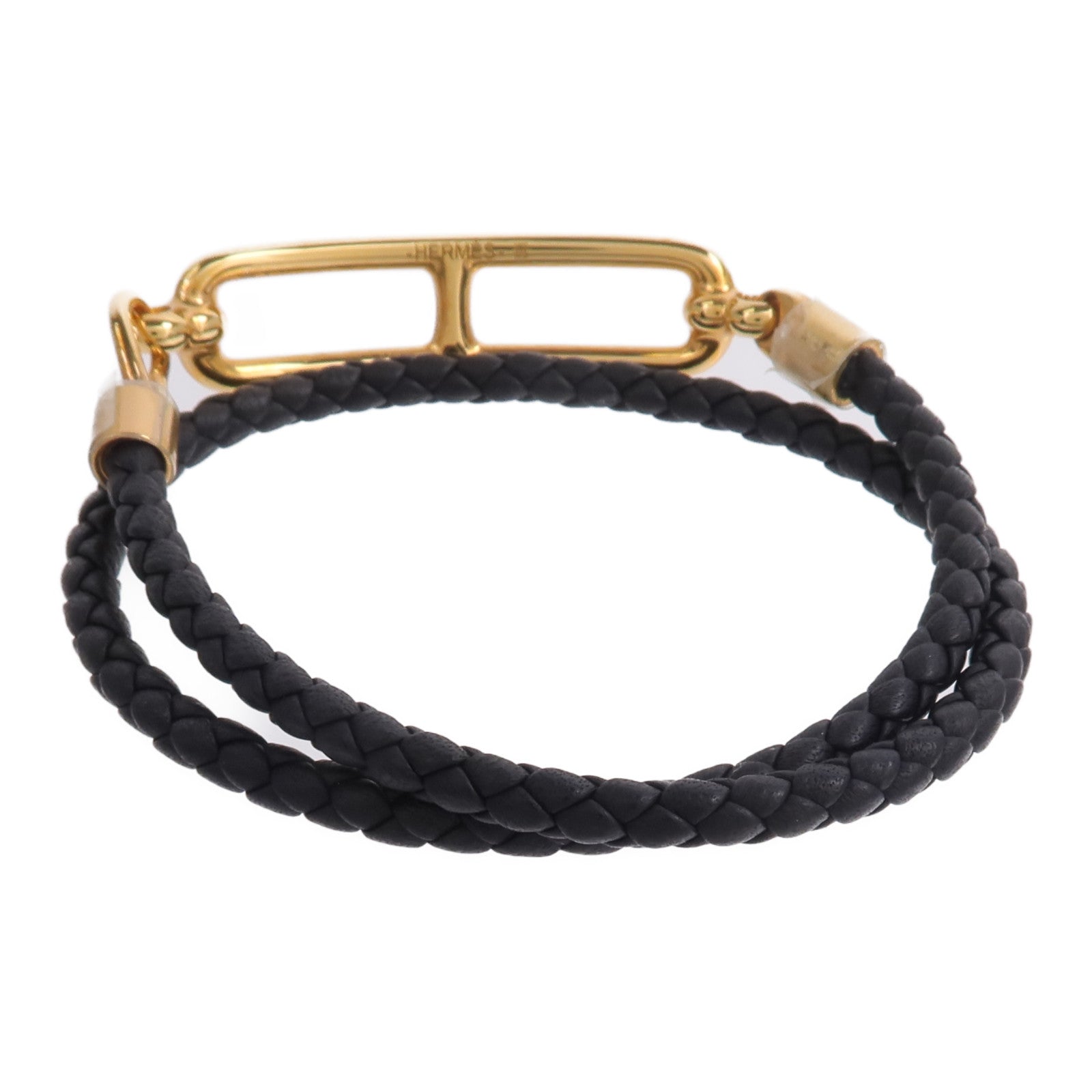 HERMES Swift皮革Roulis Double Tour Bracelet手帶