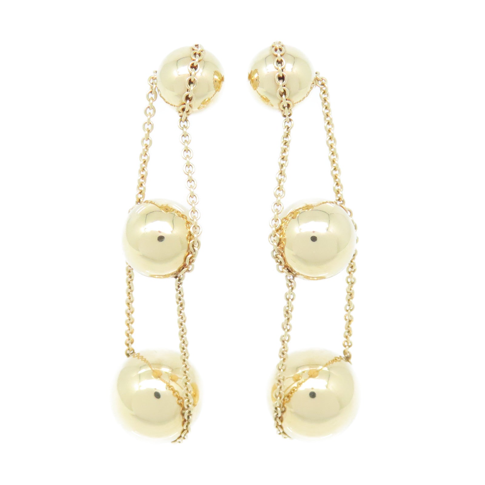 TIFFANY＆CO 【激減優惠】18K玫瑰金Triple Drop Earrings耳環金色