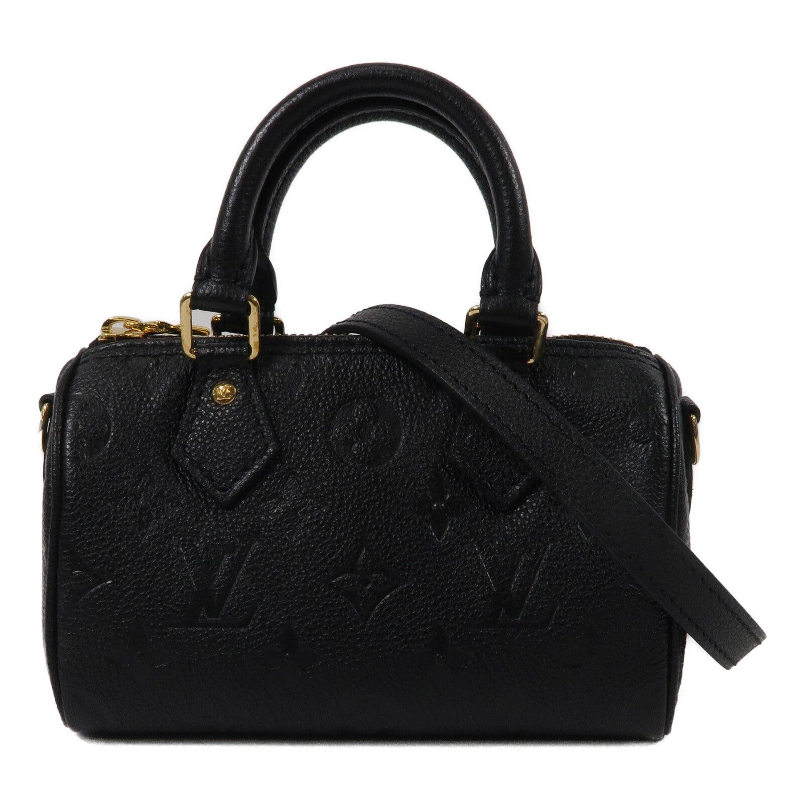 LOUIS VUITTON Monogram Empreinte Nano Speedy手挽肩背兩用袋