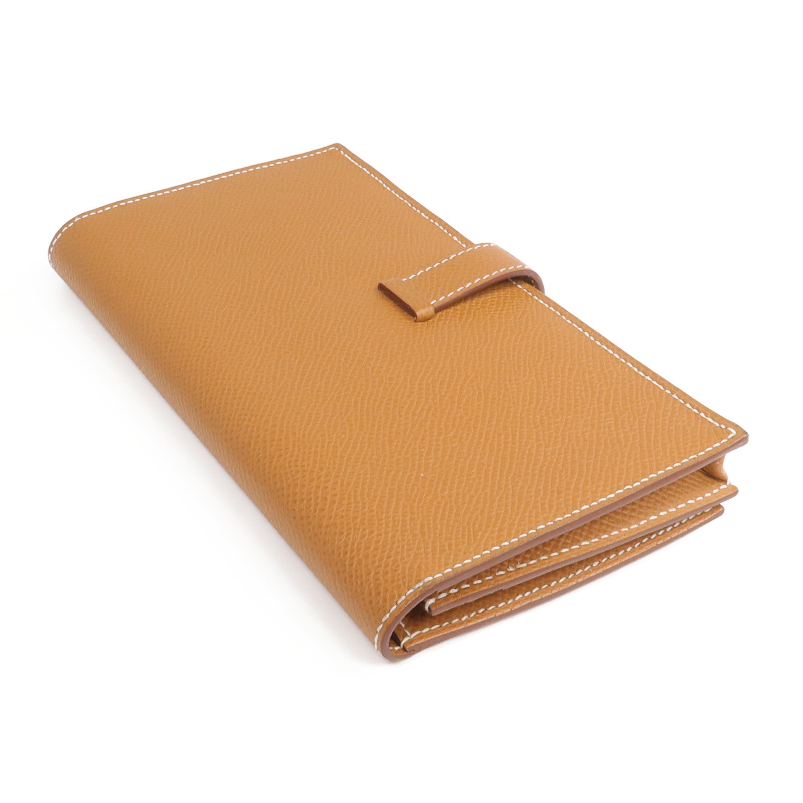 HERMES Epsom皮革Bearn Long Wallet長錢包Gold