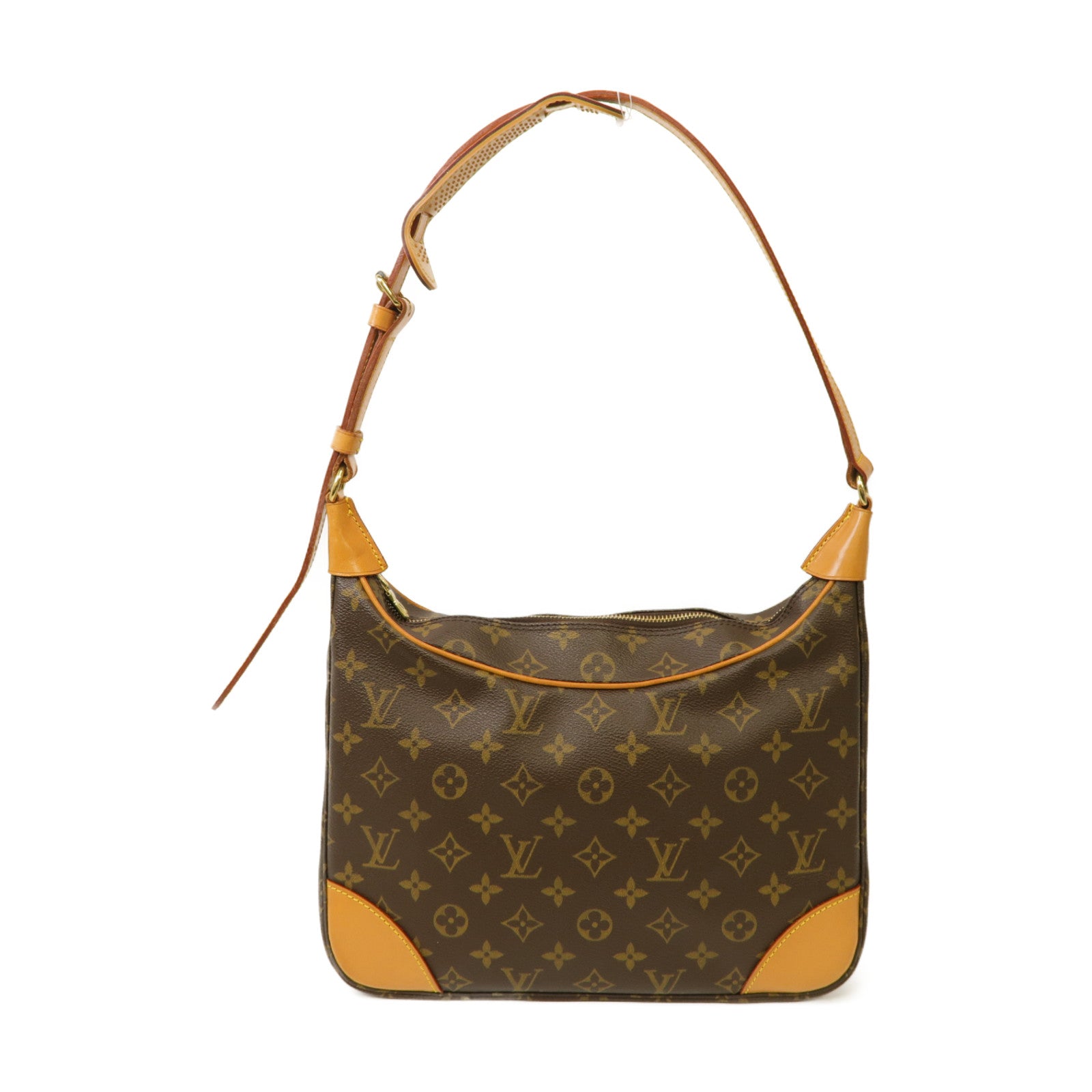 LOUIS VUITTON Monogram Boulogne Gold Buckle Shoulder Bag金扣肩背袋啡色