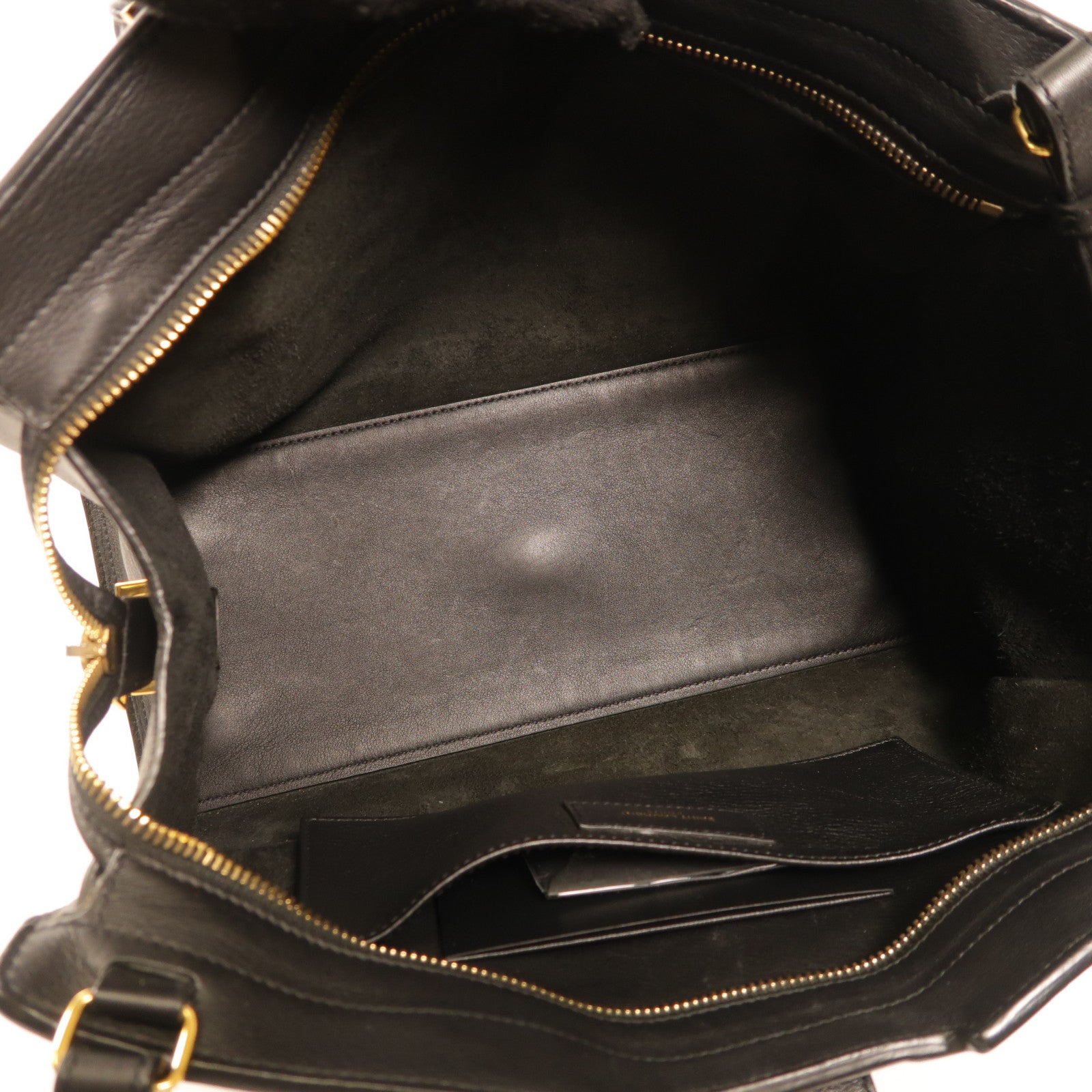 SAINT LAURENT 牛皮皮革2 Way Shoulder金扣手挽肩背兩用袋黑色