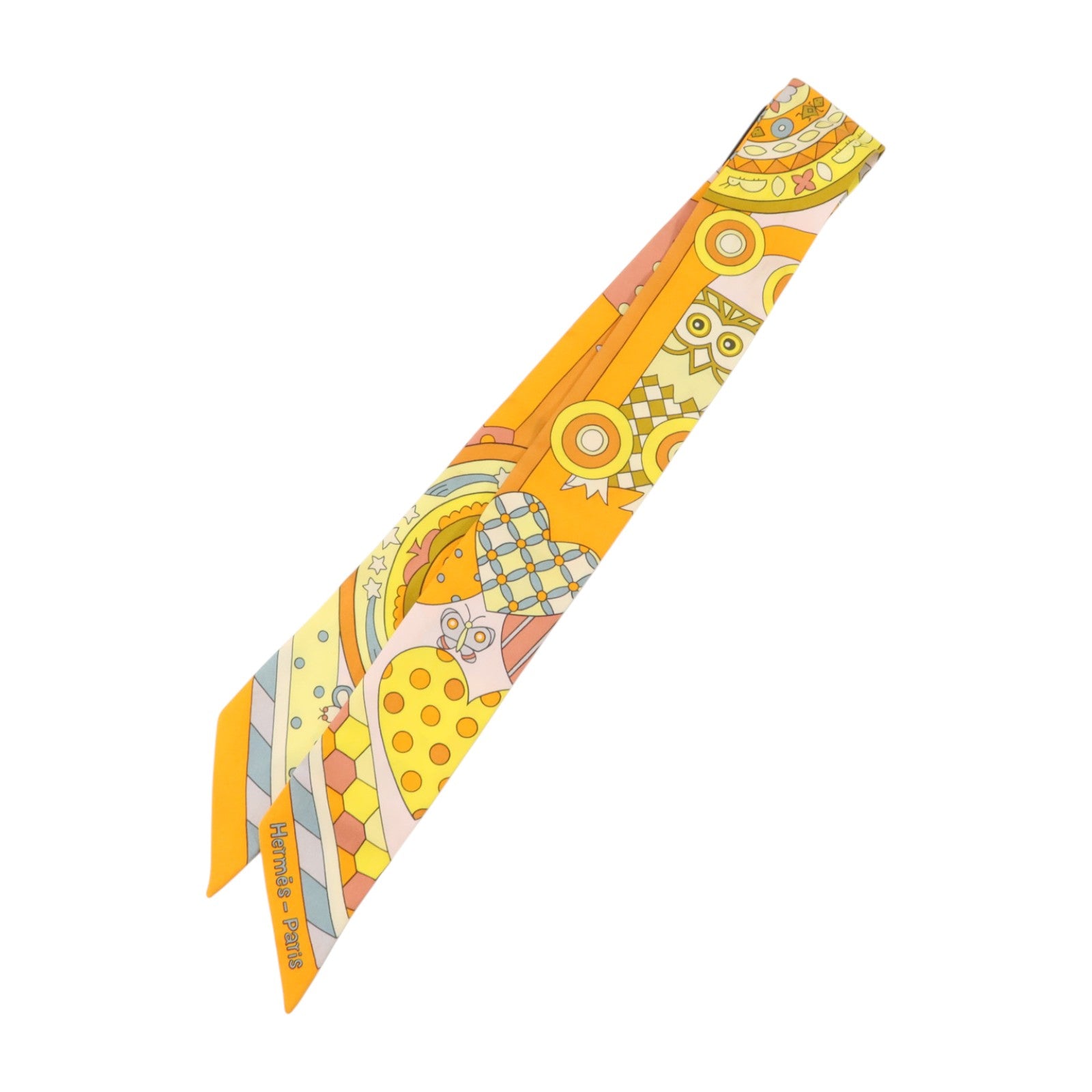 HERMES 絲質Twilly絲巾