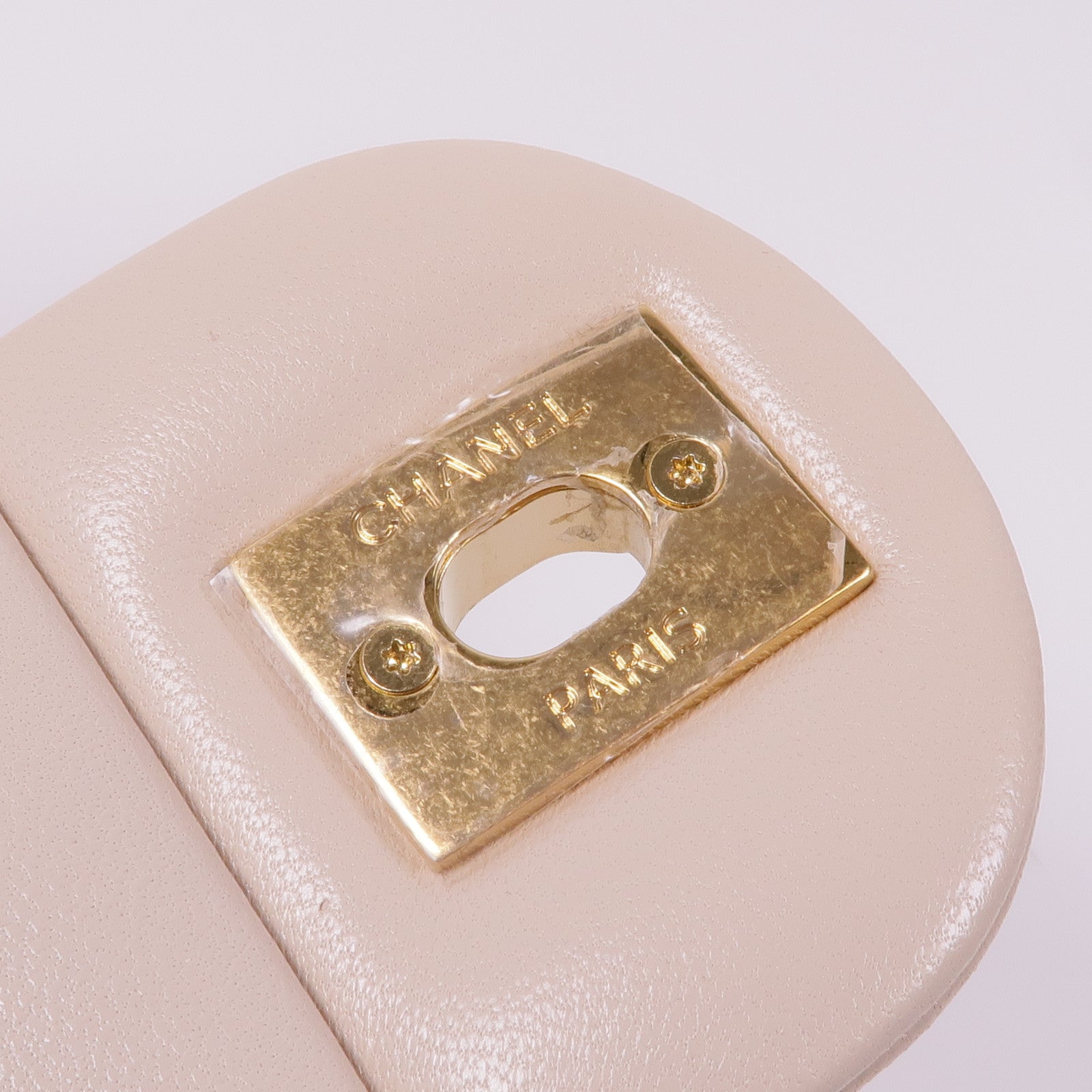 CHANEL 羊皮皮革Chain Shoulder Bag金扣鏈帶肩背袋