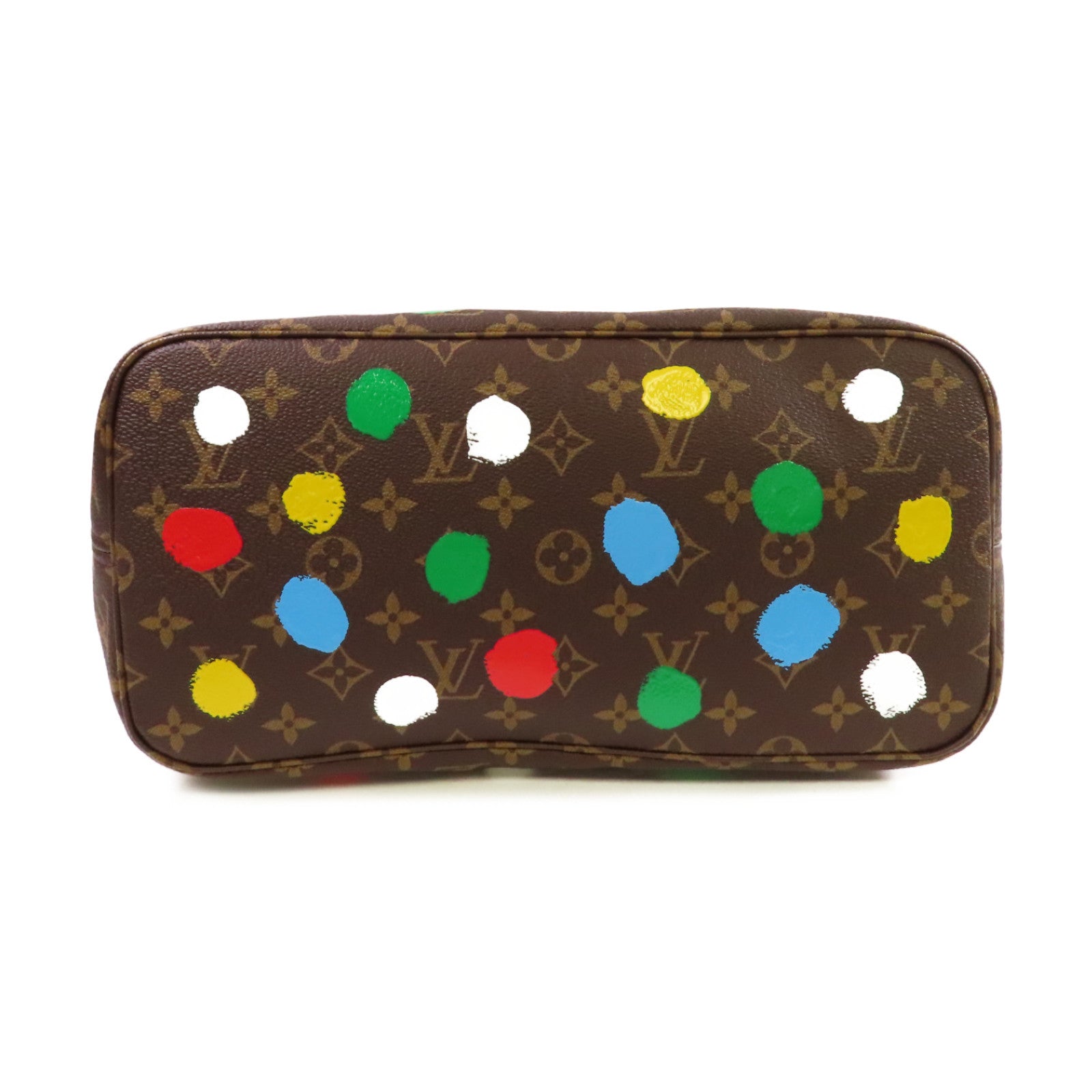 LOUIS VUITTON Monogram LV X YK Neverfull MM Tote Bag金扣肩背袋啡色/彩色