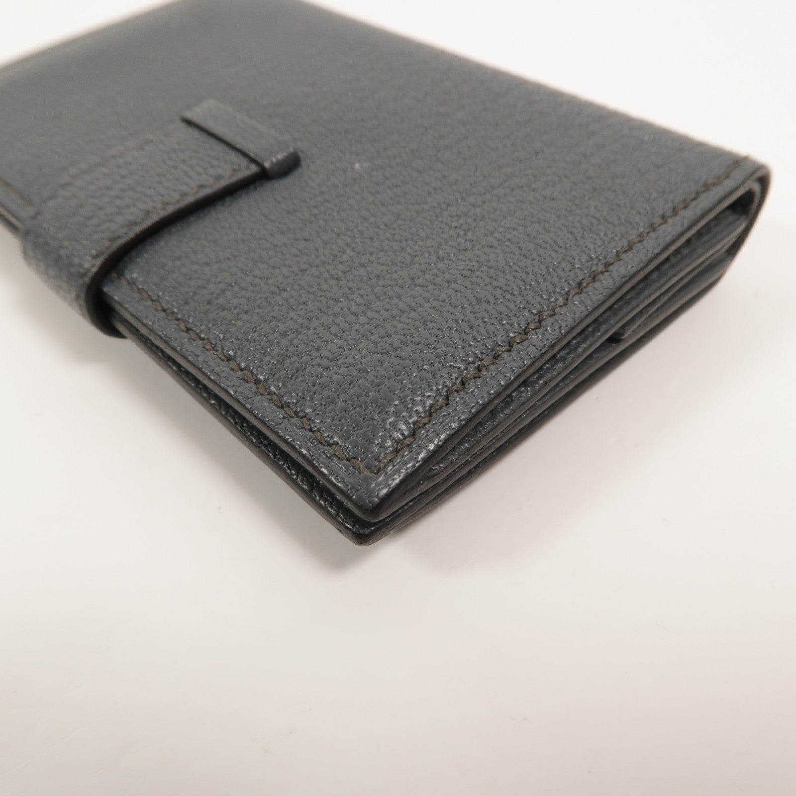 HERMES Chevre皮革Bearn Mini Wallet卡片套