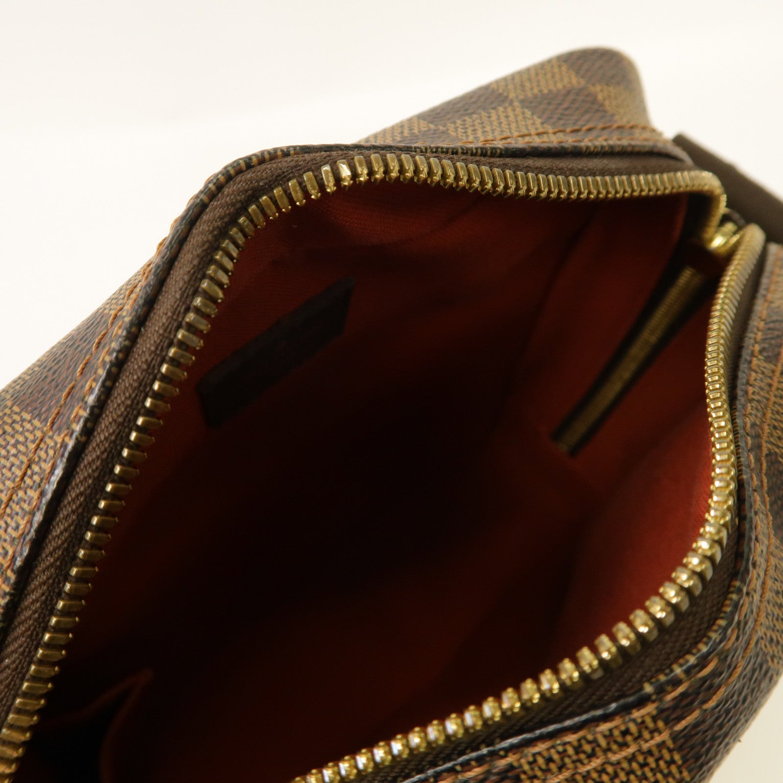 LOUIS VUITTON Damier Olav PM金扣肩背袋啡色