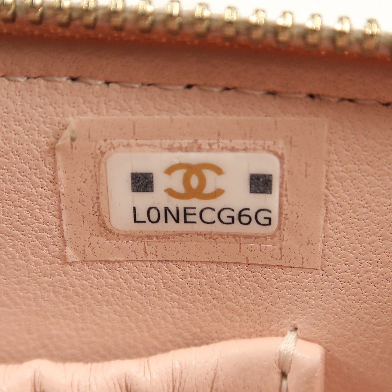 CHANEL CC GHW Vanity Case 2way Shoulder Bag Calfskin Leather Pink