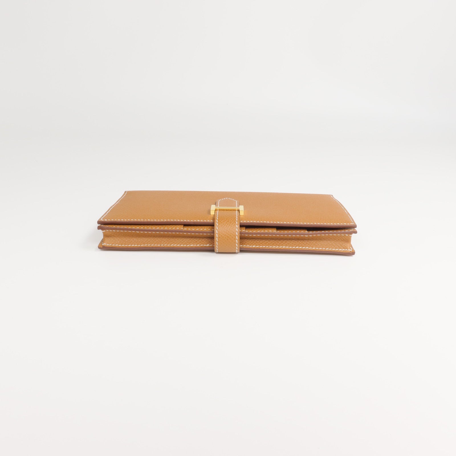 HERMES Epsom皮革Bearn Long Wallet長錢包Gold