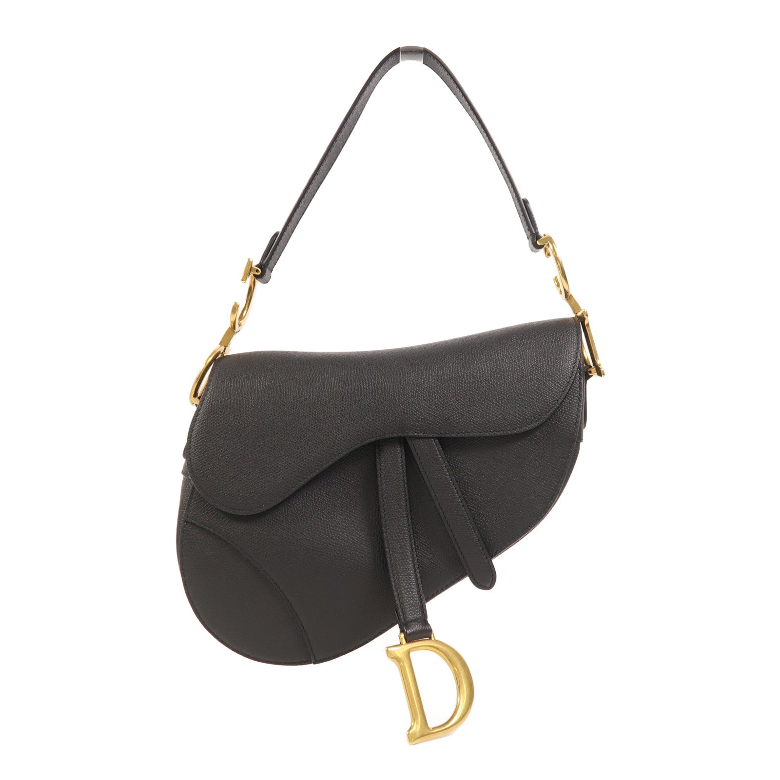 Dior 牛皮皮革Saddle Medium金扣肩背袋