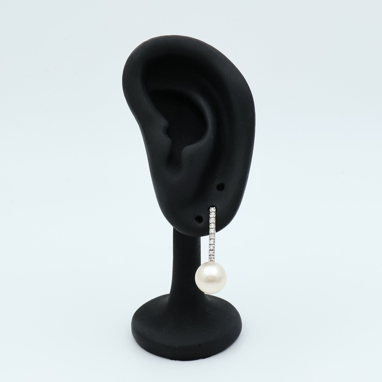 JEWELRY 18K白金Pearl Diamond Earrings珍珠/鑽石耳環