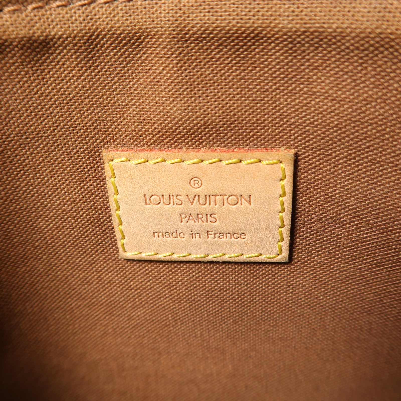 LOUIS VUITTON Monogram Pochette Bosphore金扣肩背袋棕色