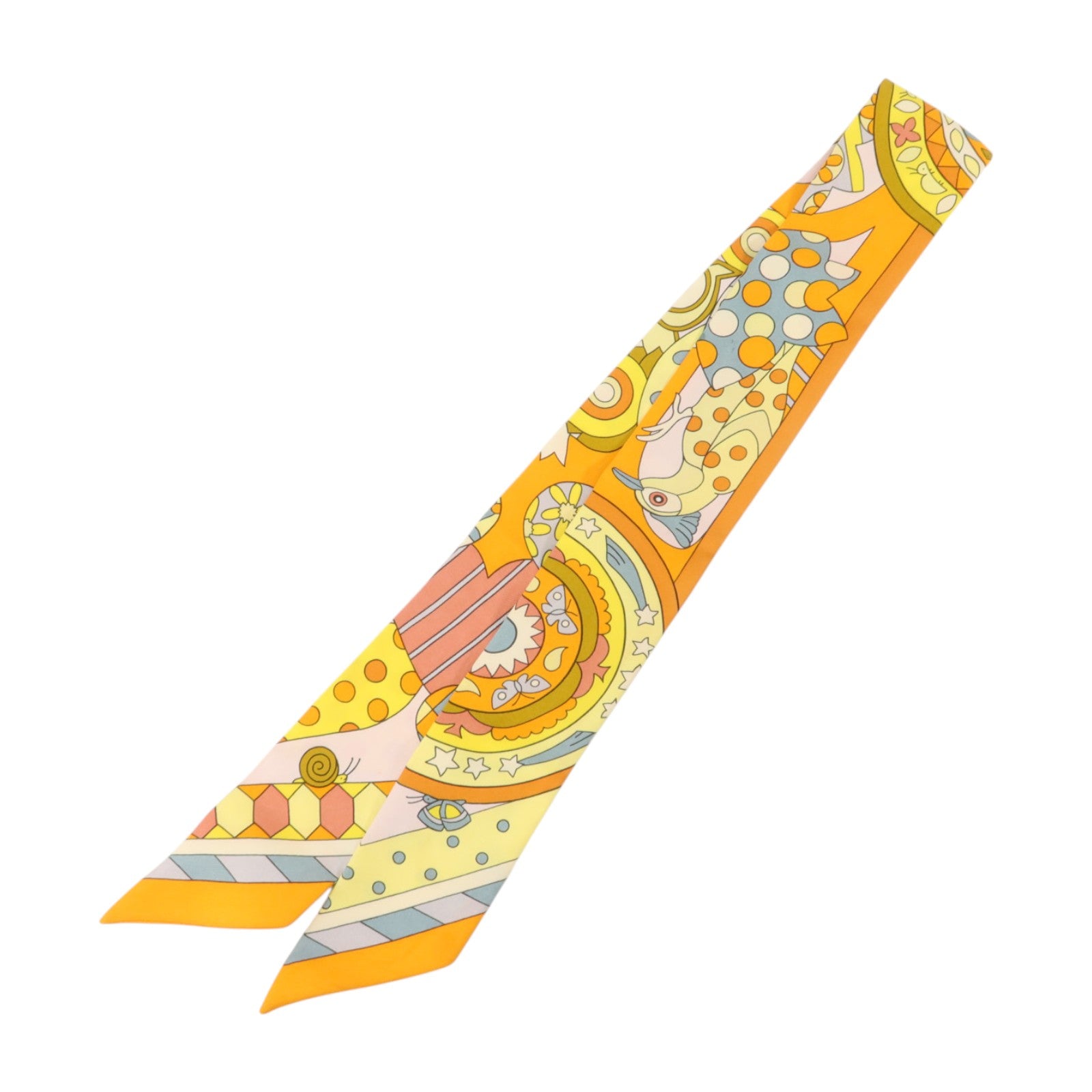 HERMES 絲質Twilly絲巾