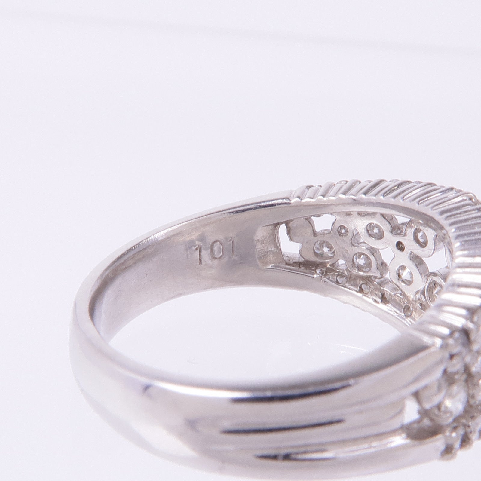 JEWELRY 【激減優惠】PT900鉑金Diamond Ring鑽石戒指US#6.25